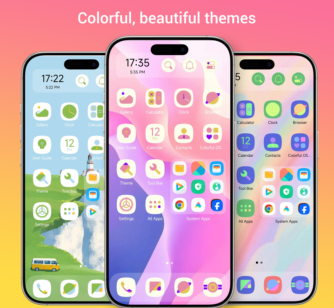 اسکرین شات 2 برنامه Colorful OS Launcher: Themes