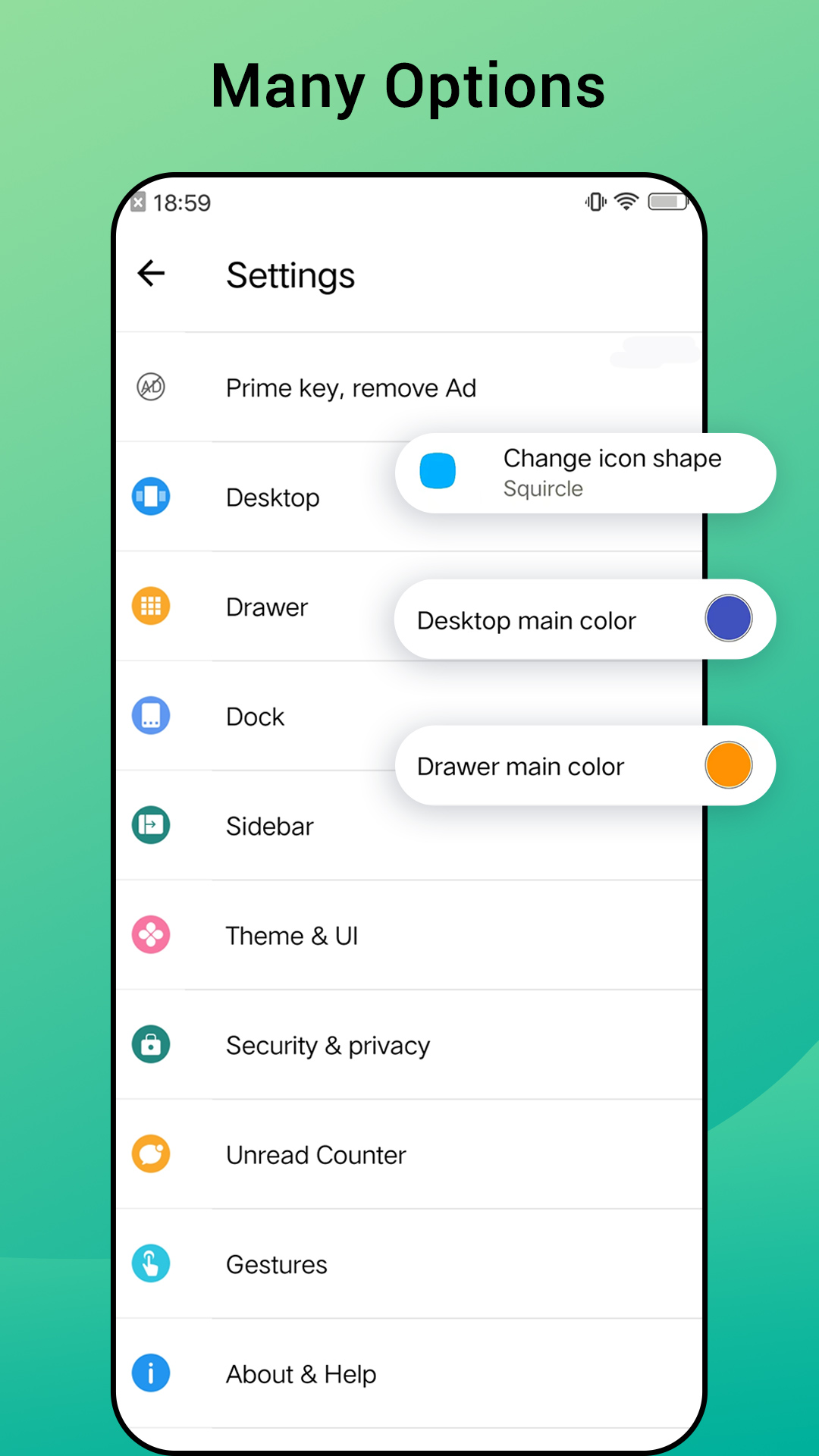 اسکرین شات 4 برنامه Quick Launcher for Android 16