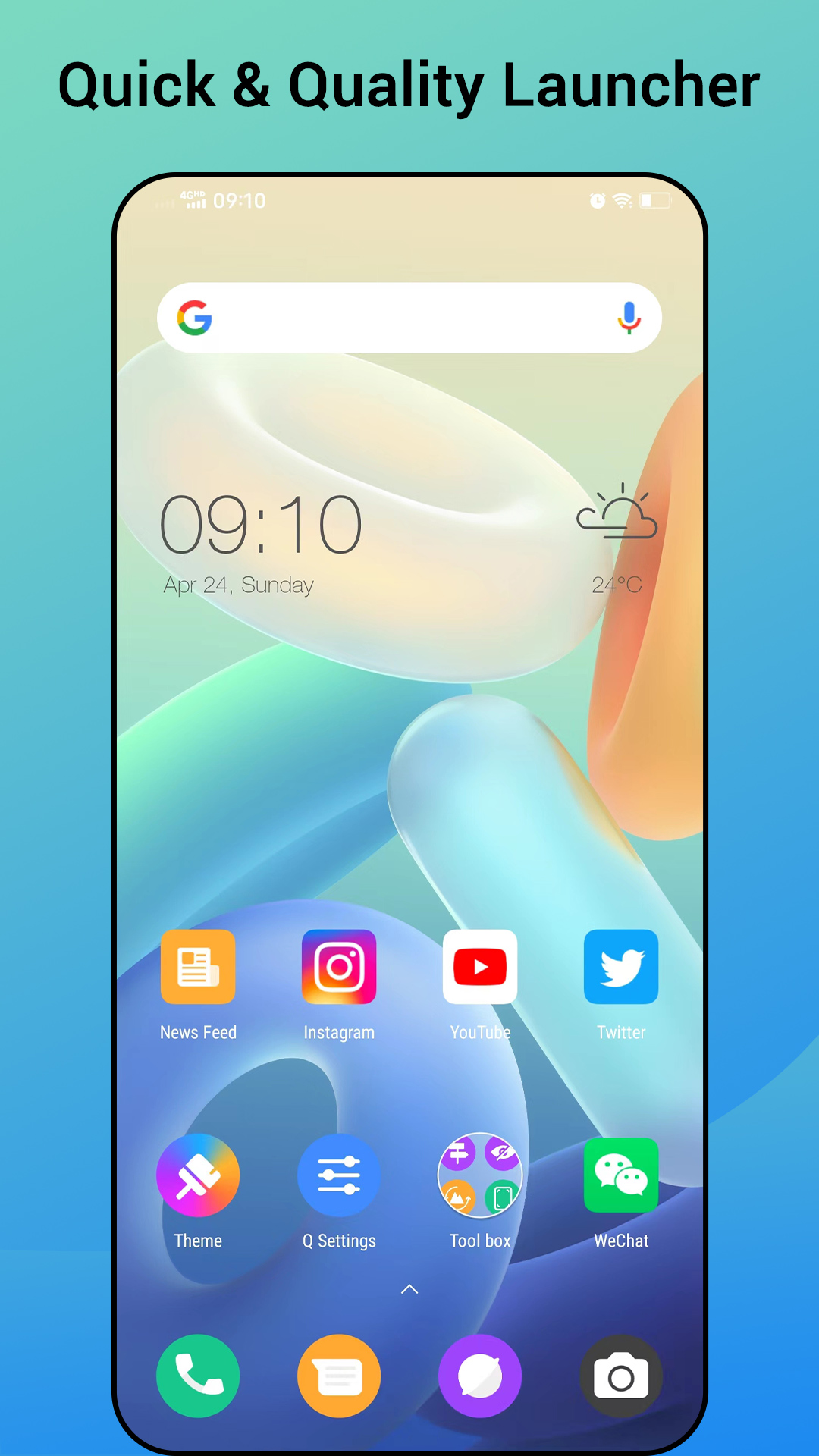 اسکرین شات 1 برنامه Quick Launcher for Android 16