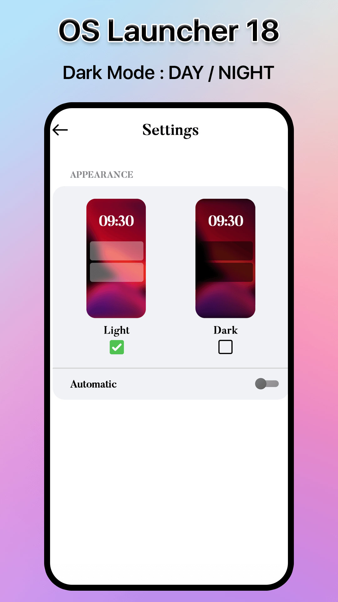 اسکرین شات 6 برنامه OS Launcher 18 - iLauncher OS