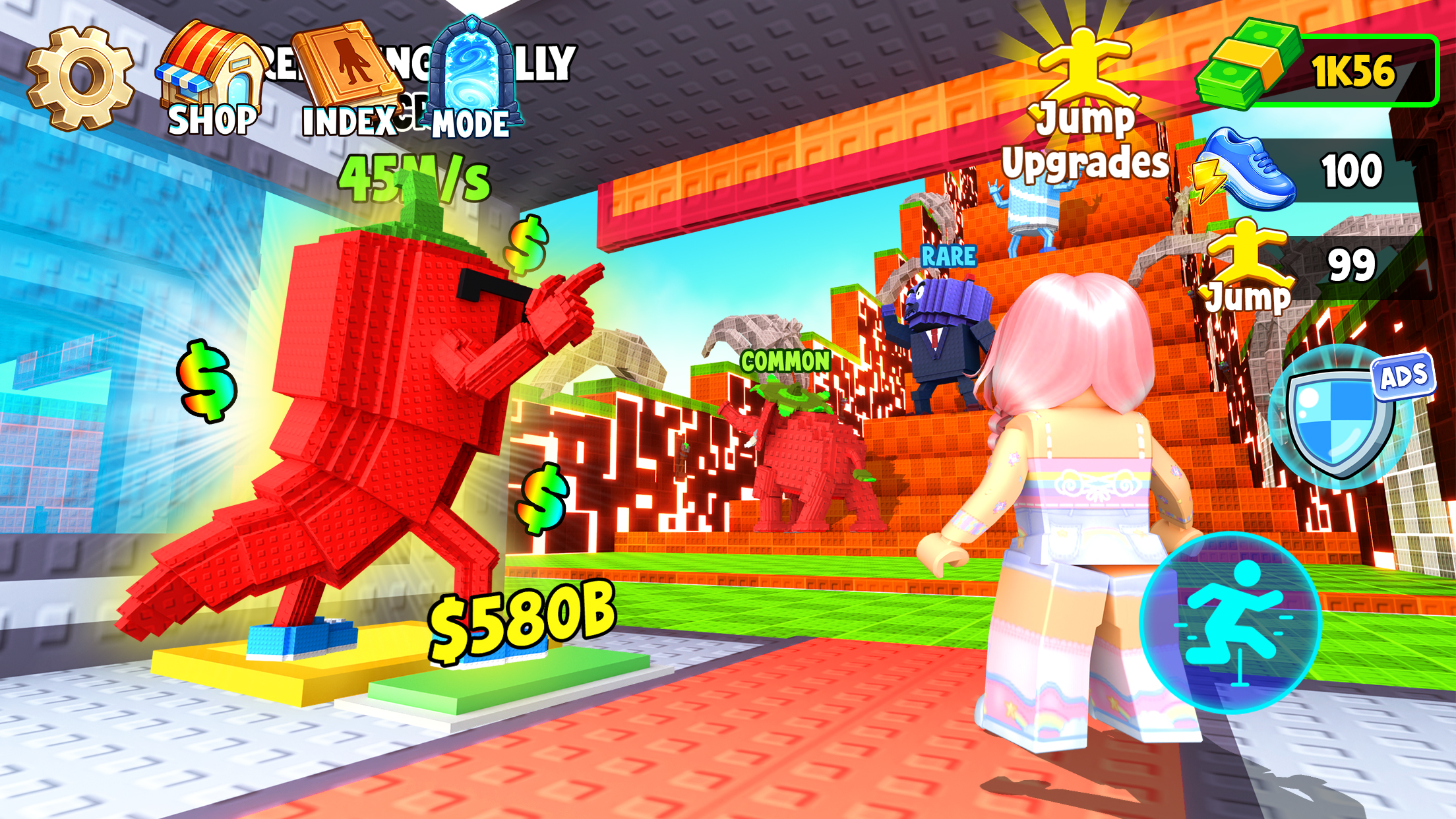اسکرین شات 3 بازی Brainrot Jump: Infinite Wave