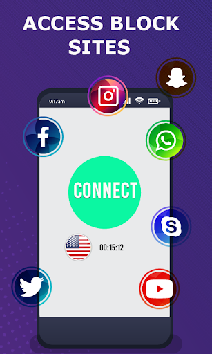 اسکرین شات 2 برنامه Free VPN Proxy - Unlimited Shield & Secure Hotspot