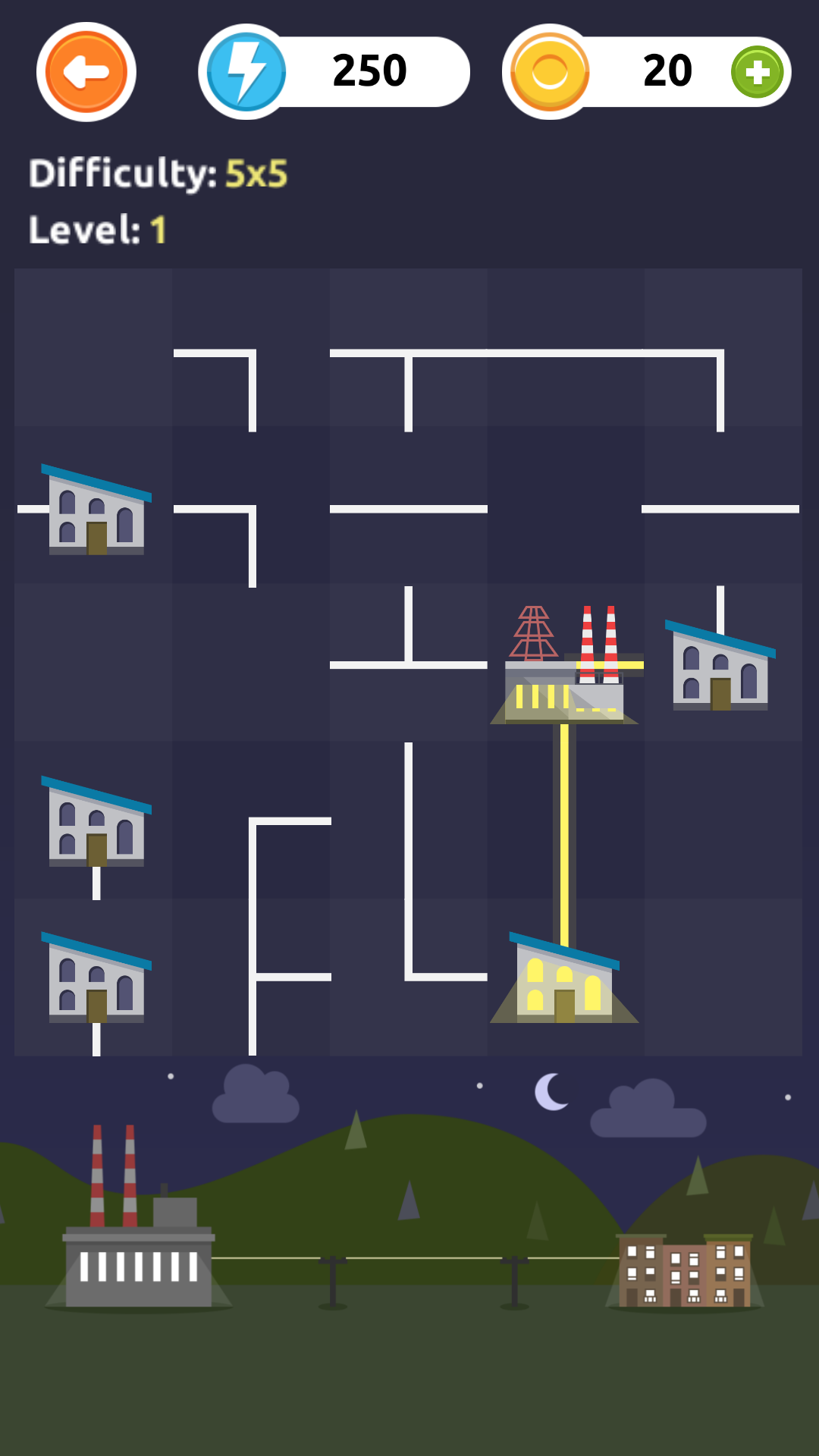 اسکرین شات 1 بازی Electric line - Logic Puzzles