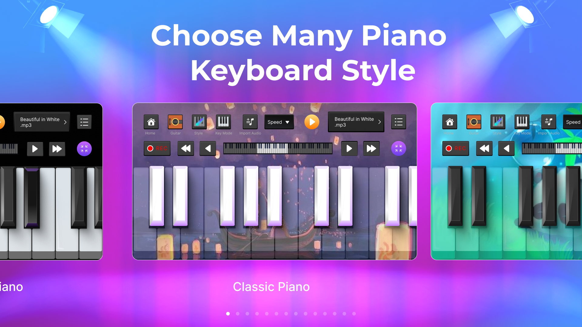 اسکرین شات 2 برنامه Learn Piano & Piano Keyboard