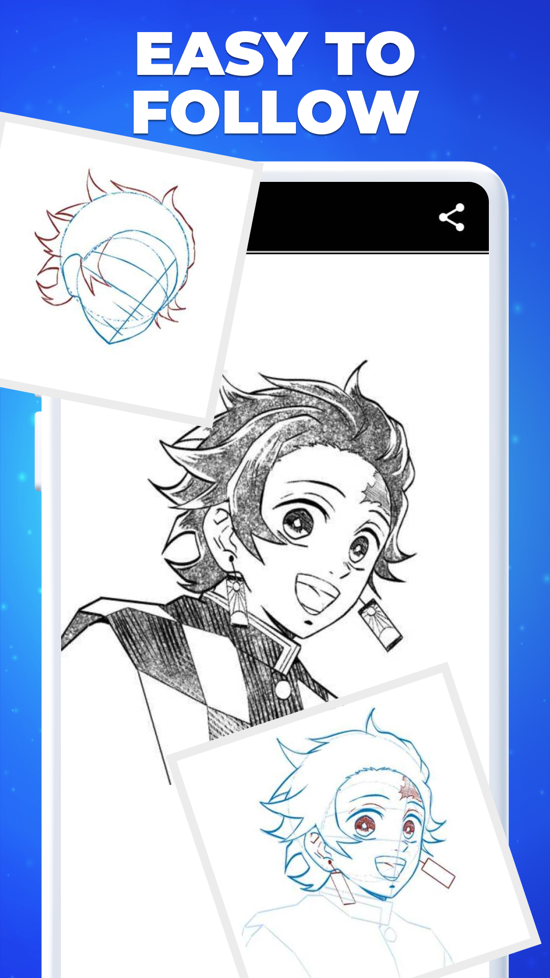 اسکرین شات 5 برنامه How to Draw Anime