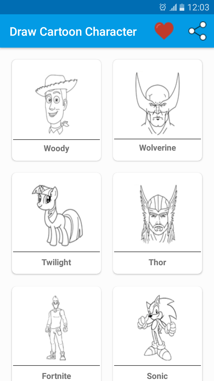 اسکرین شات 2 برنامه Learn Drawing