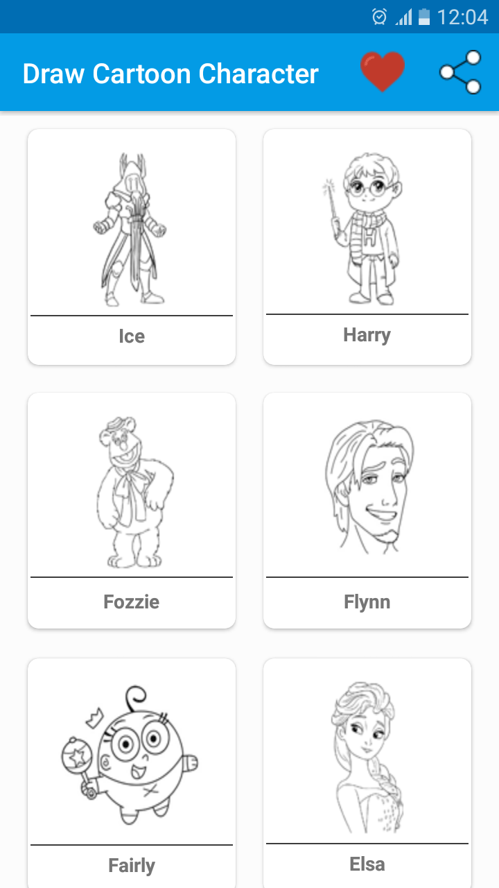 اسکرین شات 1 برنامه Learn Drawing