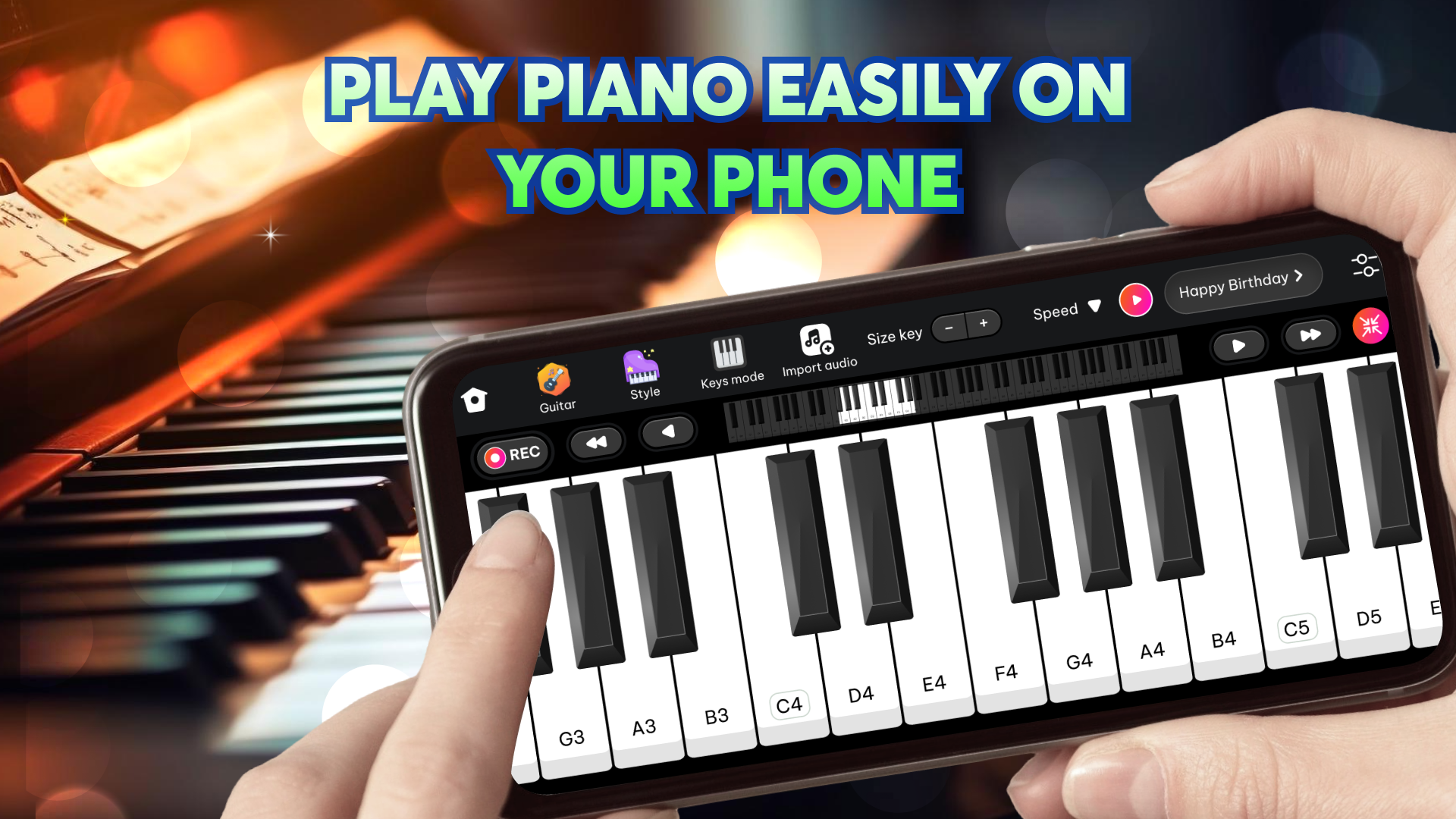 اسکرین شات 2 برنامه Musical Instrument-Learn Piano