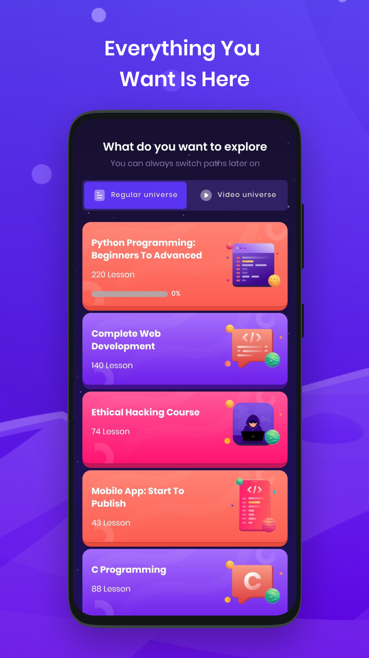 اسکرین شات 1 برنامه Fibu: Coding for Teens