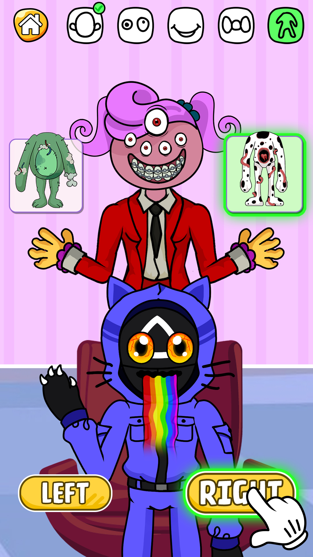 اسکرین شات 2 بازی Left Or Right: Mix Monster