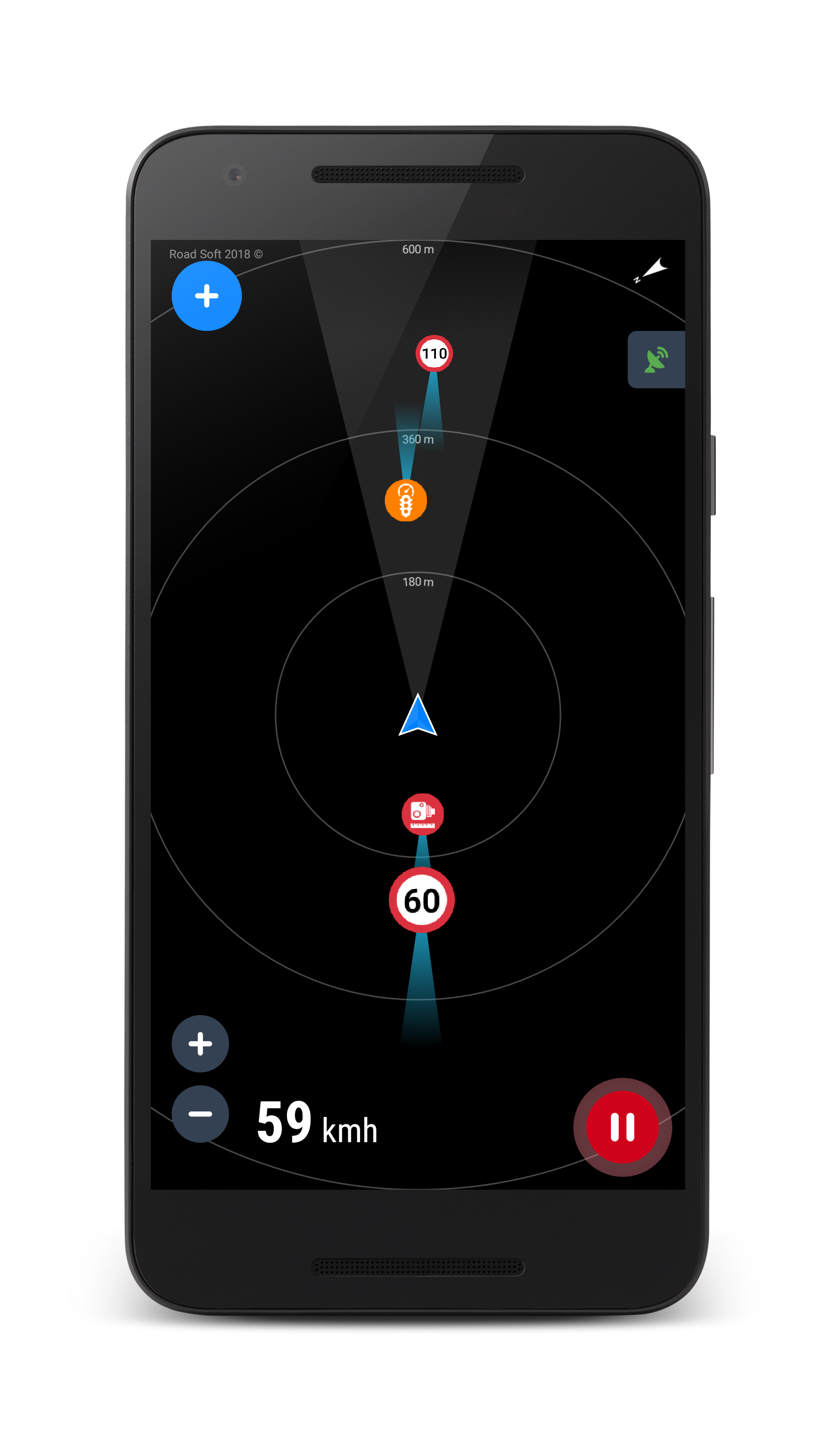 اسکرین شات 1 برنامه Speed Camera Detector
