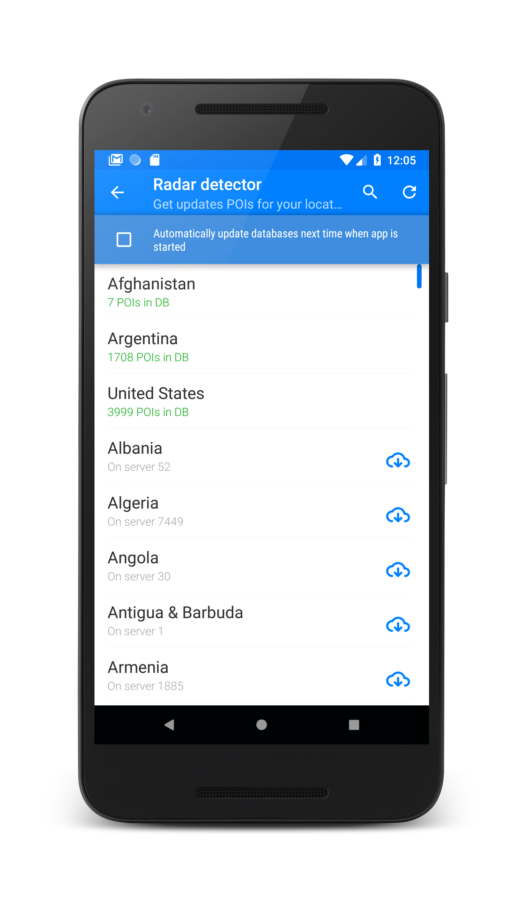 اسکرین شات 4 برنامه Speed Camera Detector