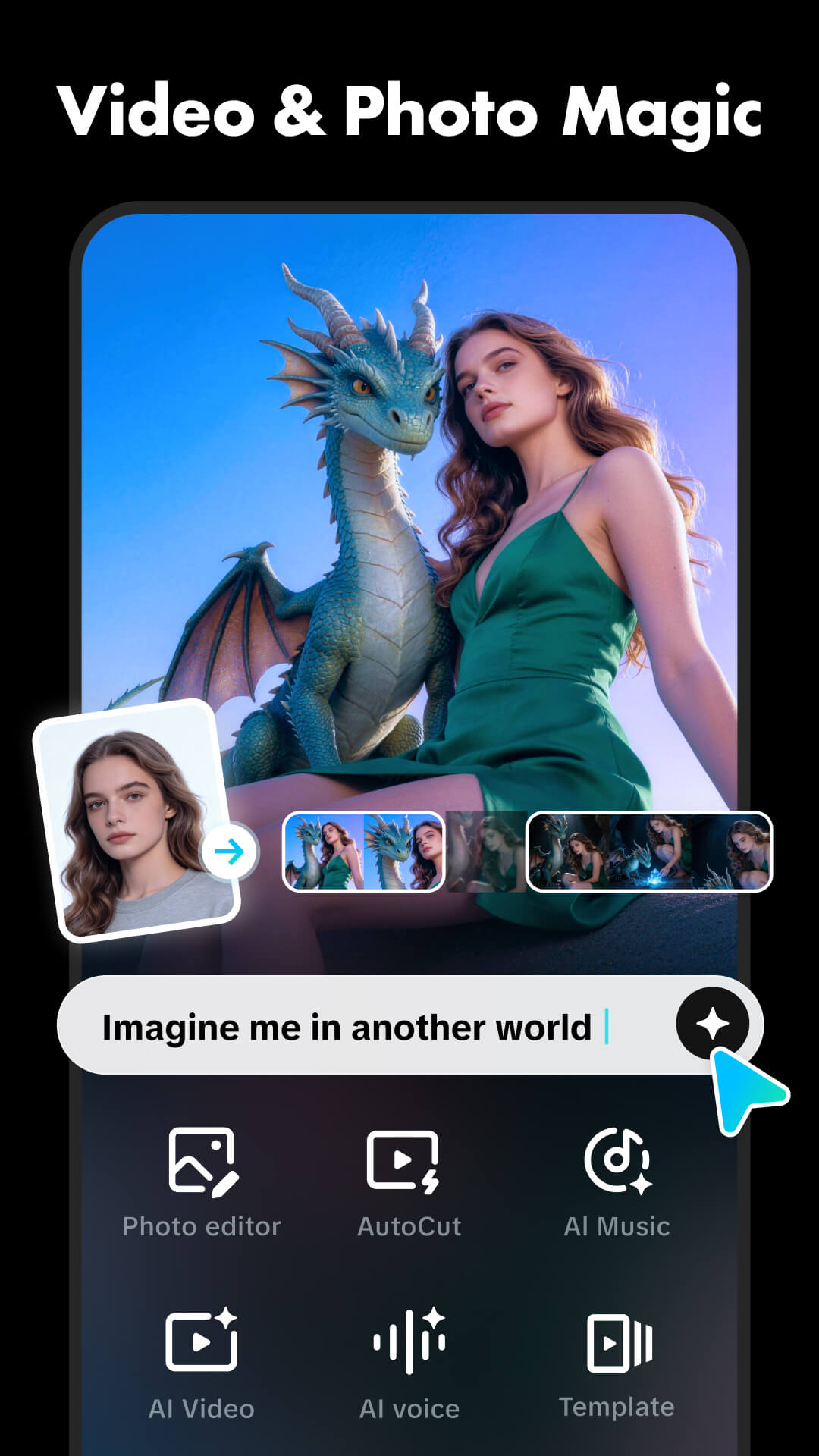 اسکرین شات 1 برنامه CapCut: Photo & Video Editor
