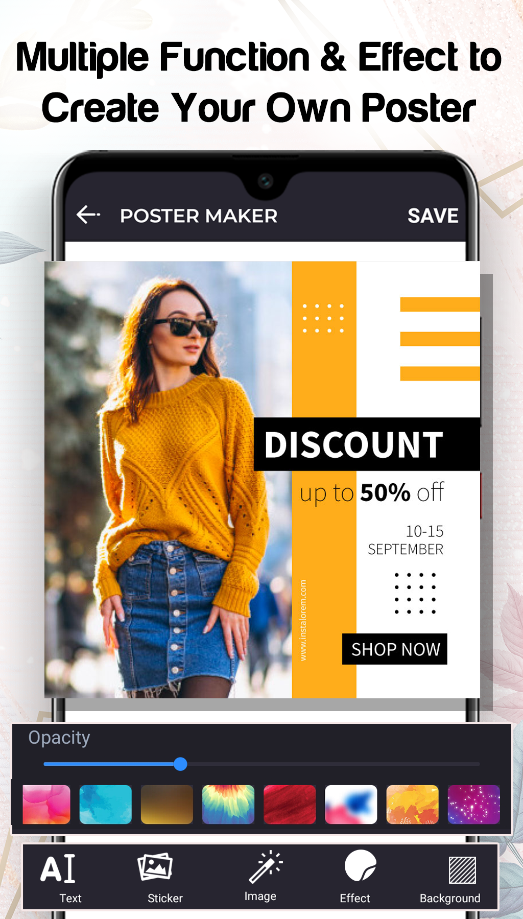 اسکرین شات 7 برنامه Poster Maker, Flyer, Banner Ma