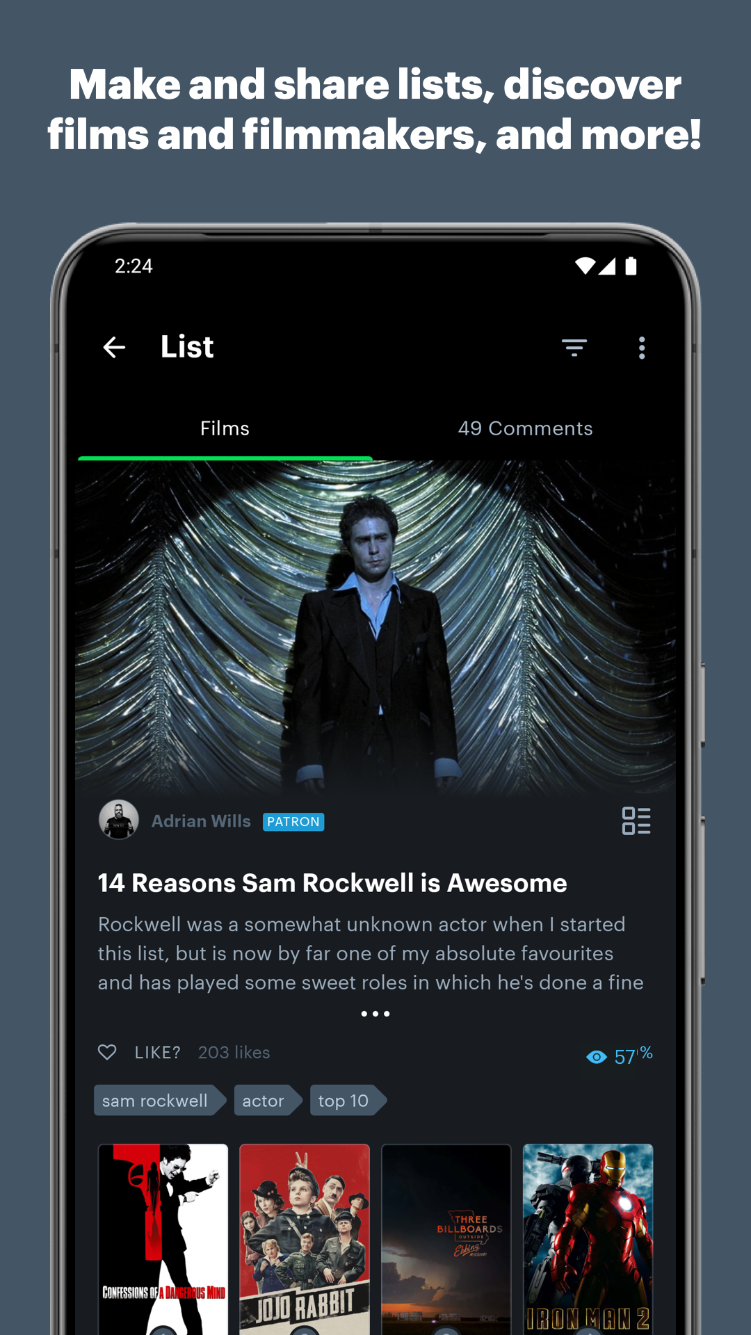 اسکرین شات 5 برنامه Letterboxd