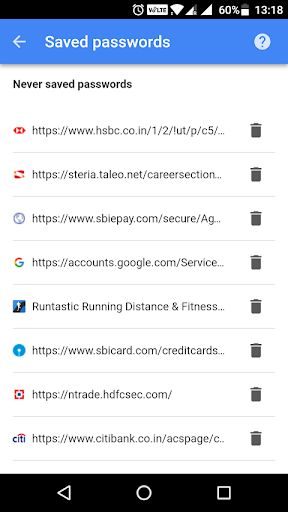 اسکرین شات 1 برنامه Password Manager for Google Account