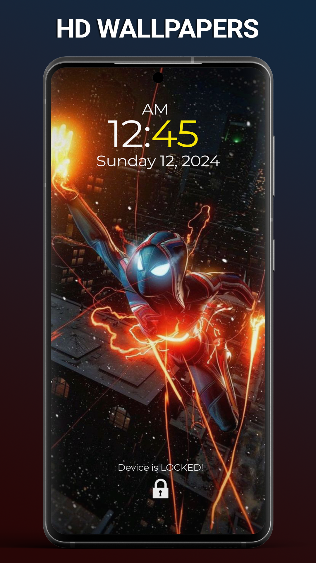 اسکرین شات 4 برنامه Spider 4K Hero Wallpapers Live