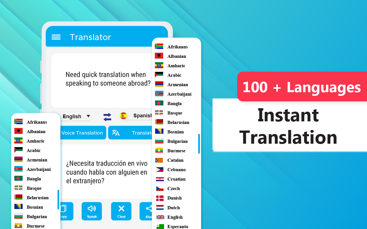 اسکرین شات 4 برنامه All Language Voice Translator