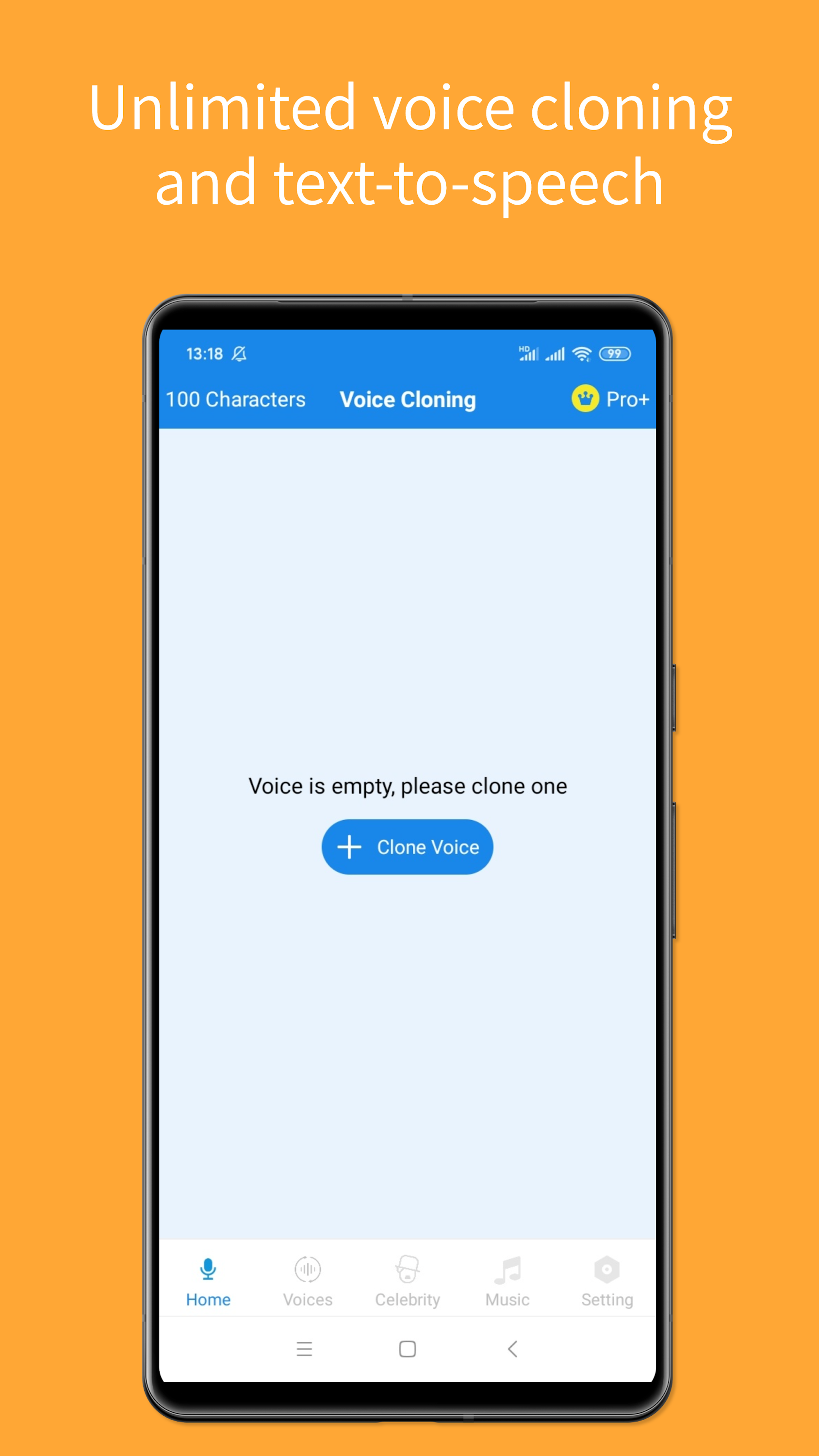 اسکرین شات 5 برنامه Voice Clone:AI Voice Generator