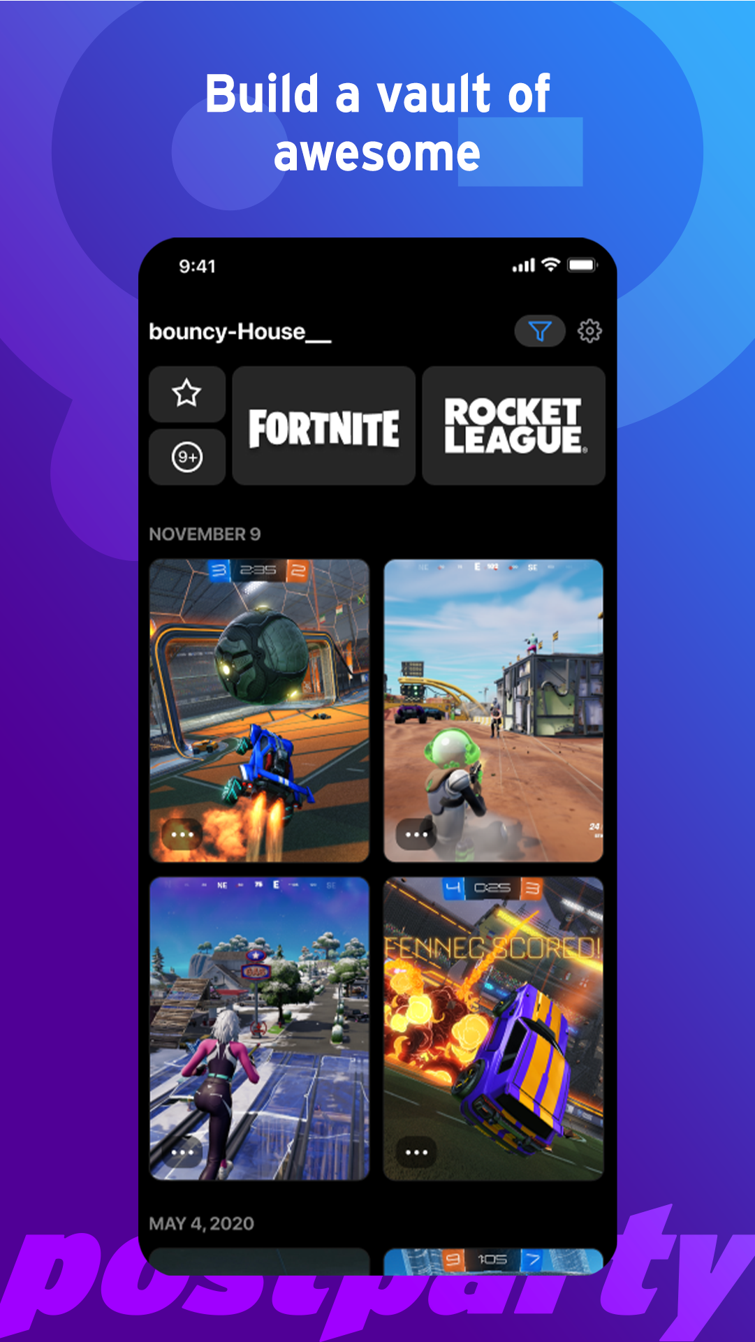 اسکرین شات 1 برنامه Postparty