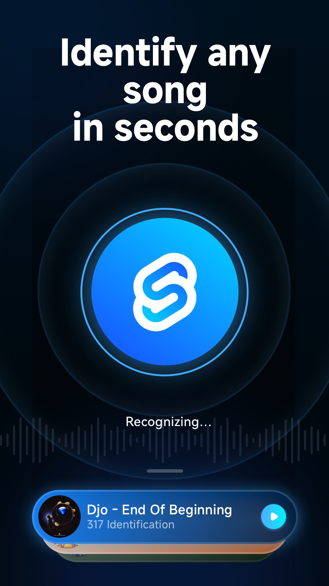 اسکرین شات 1 برنامه Music Recognition - Find Songs