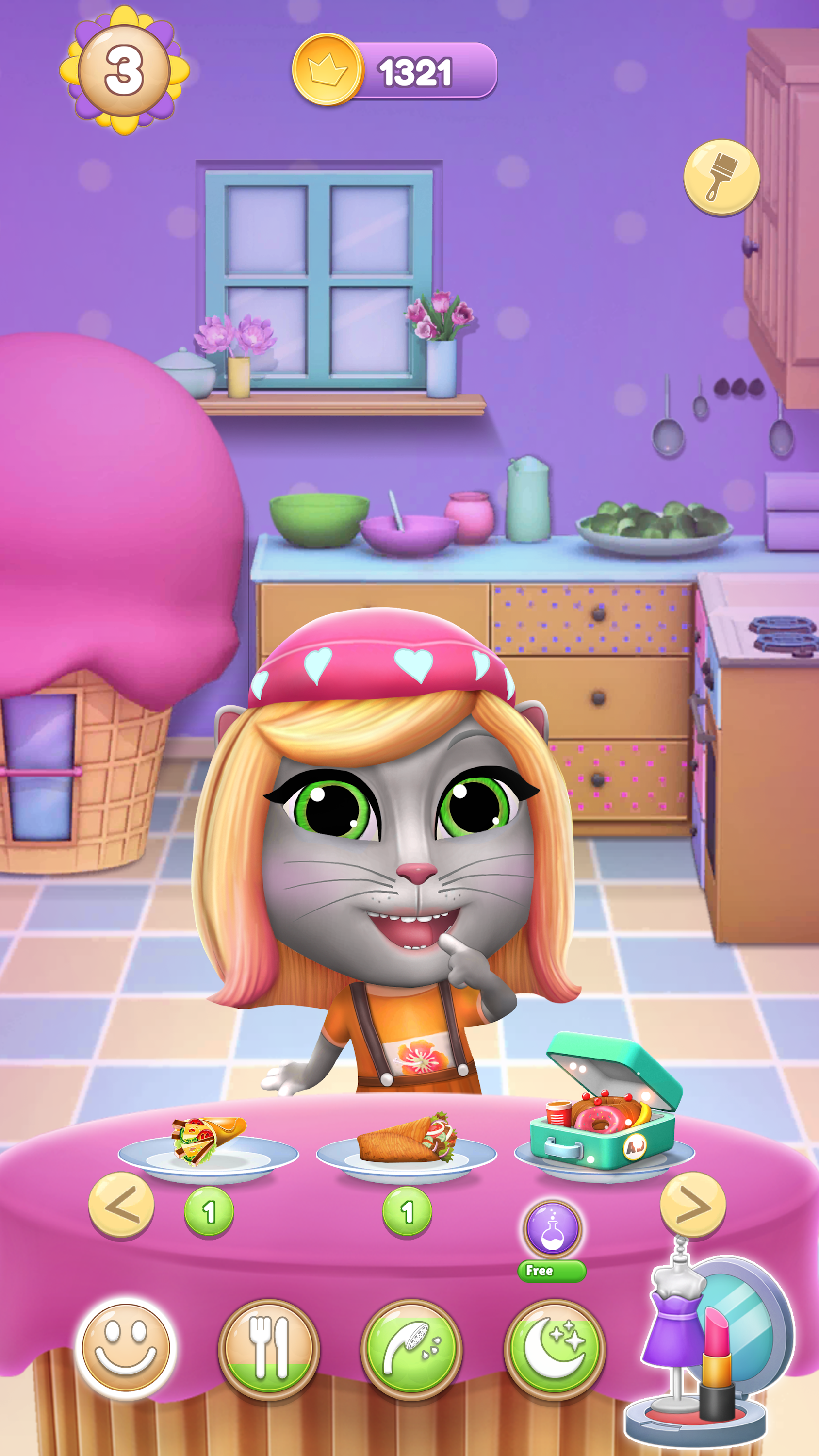اسکرین شات 4 بازی Virtual Pet Lily 2 - Cat Game