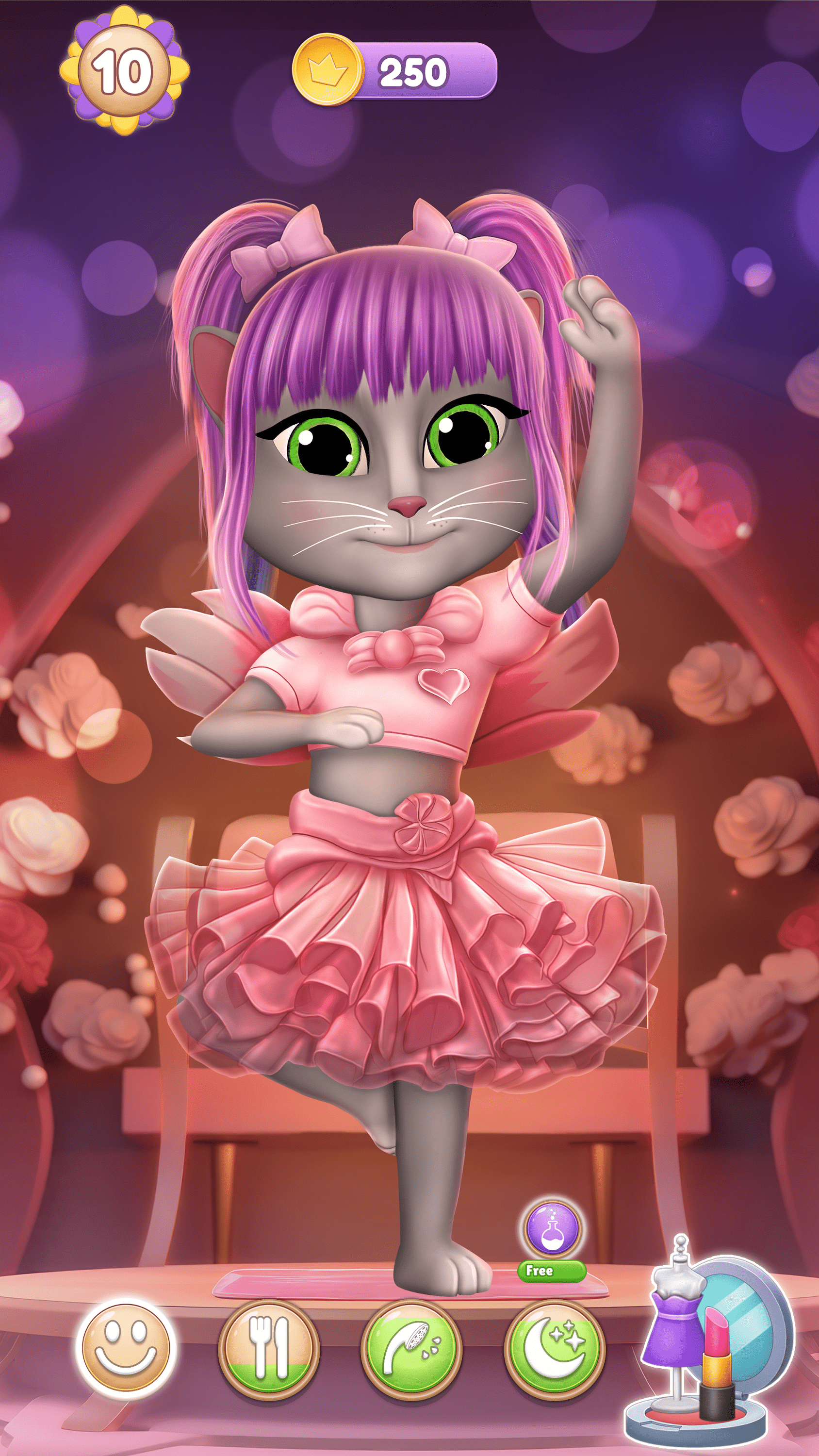 اسکرین شات 3 بازی Virtual Pet Lily 2 - Cat Game