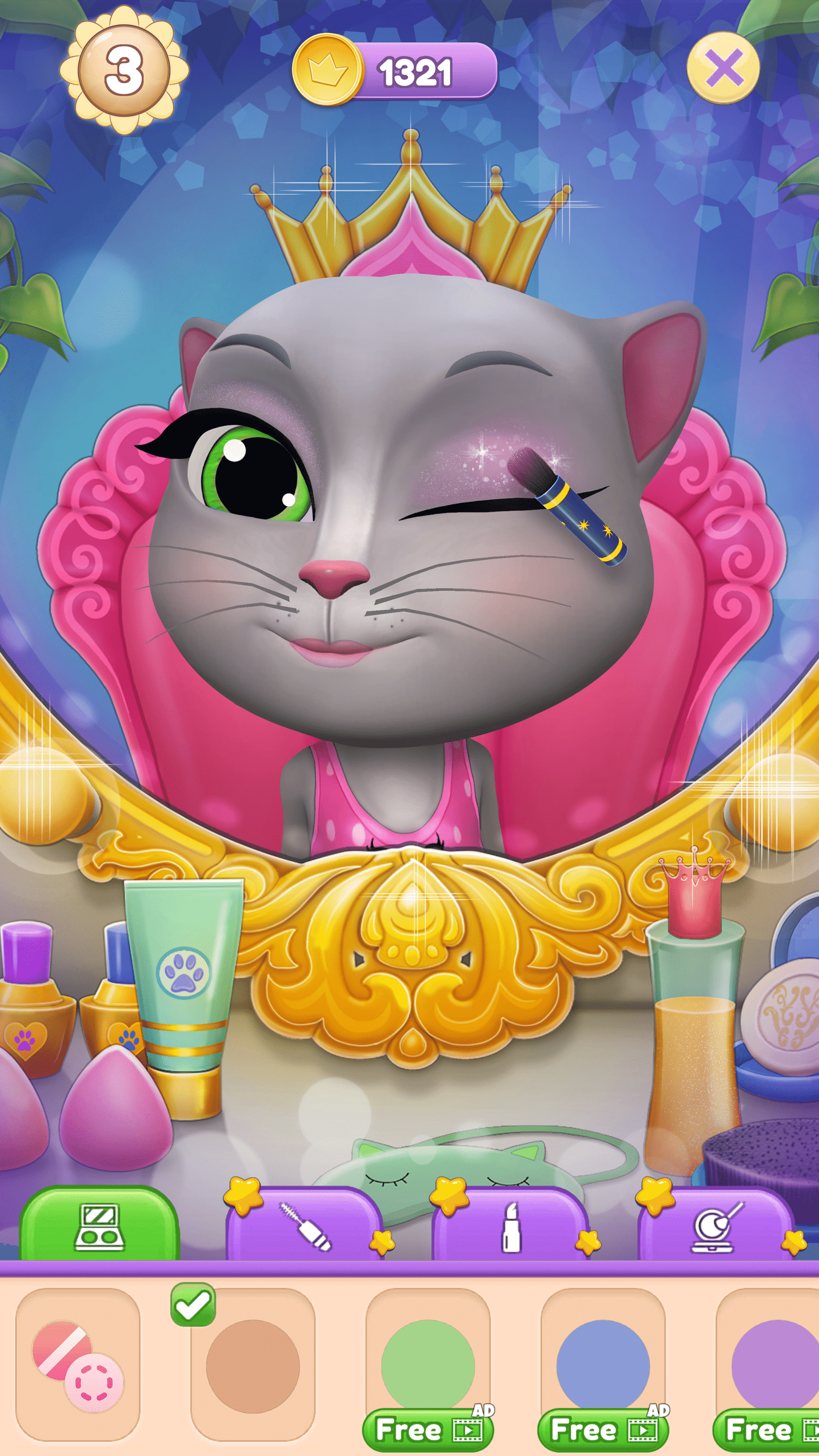 اسکرین شات 5 بازی Virtual Pet Lily 2 - Cat Game