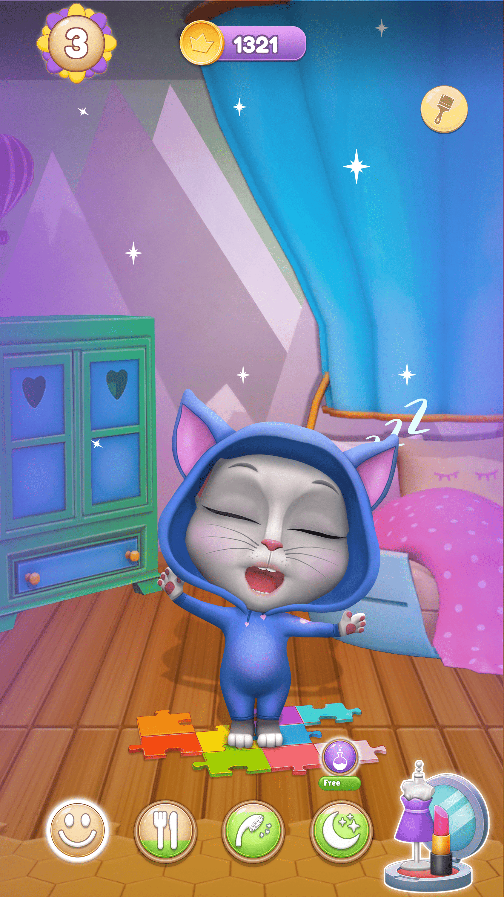اسکرین شات 6 بازی Virtual Pet Lily 2 - Cat Game