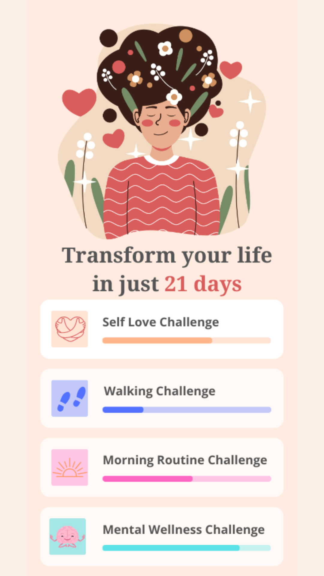 اسکرین شات 1 برنامه 21 Days Challenge