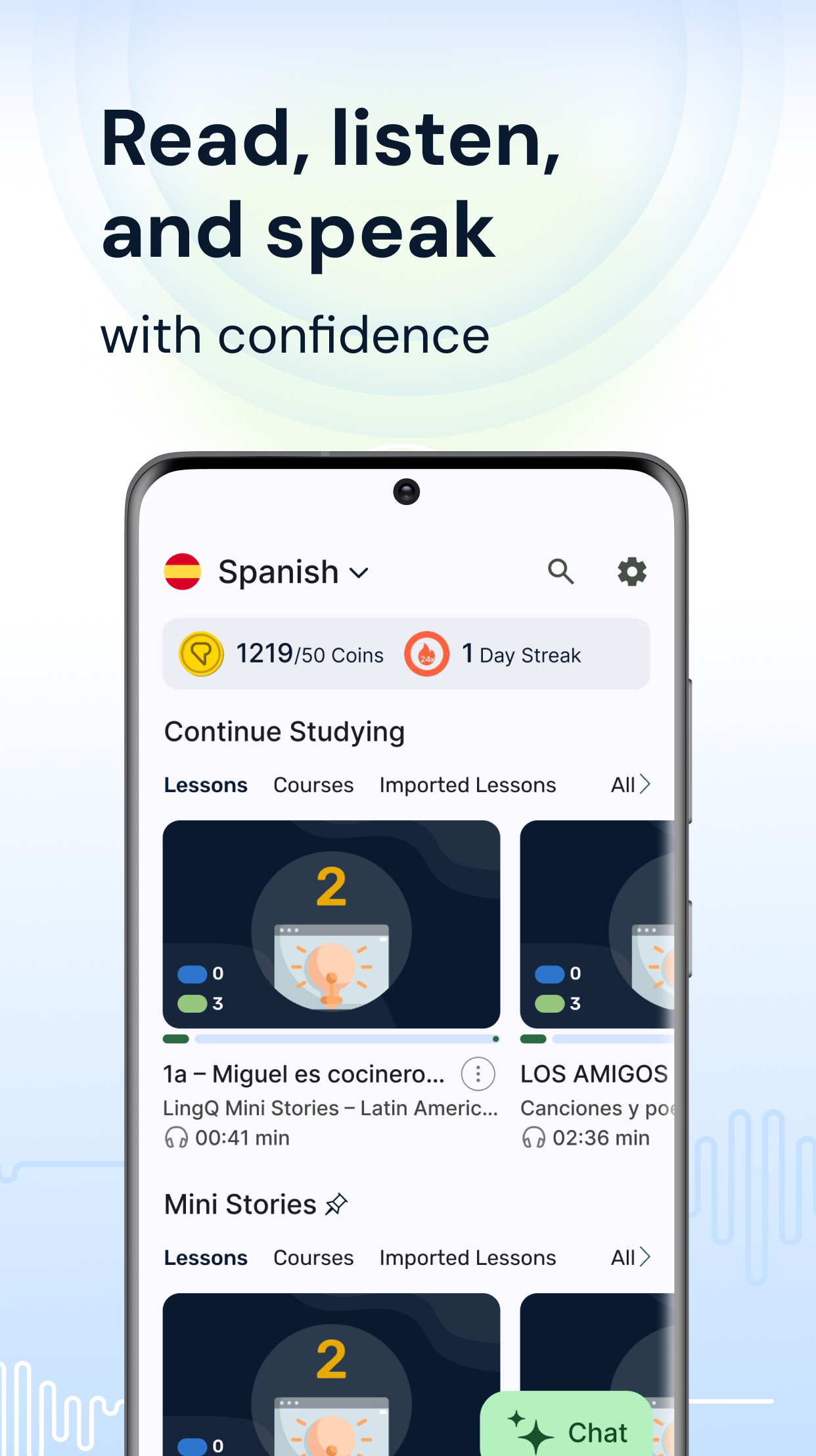 اسکرین شات 3 برنامه LingQ | Learn Languages