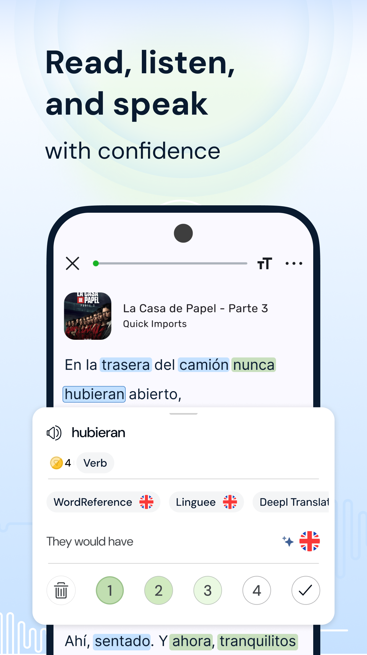 اسکرین شات 4 برنامه LingQ: Learn Languages Fast