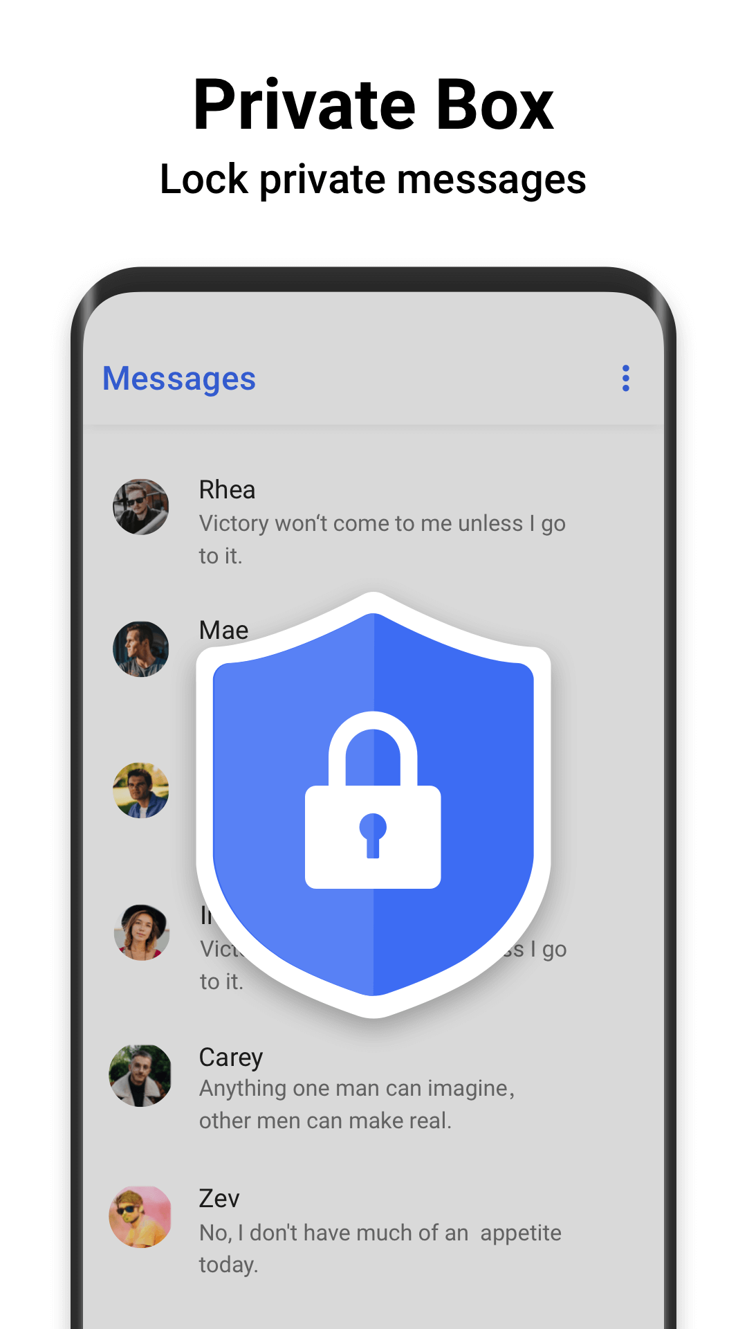 اسکرین شات 4 برنامه Messenger SMS - Text Messages