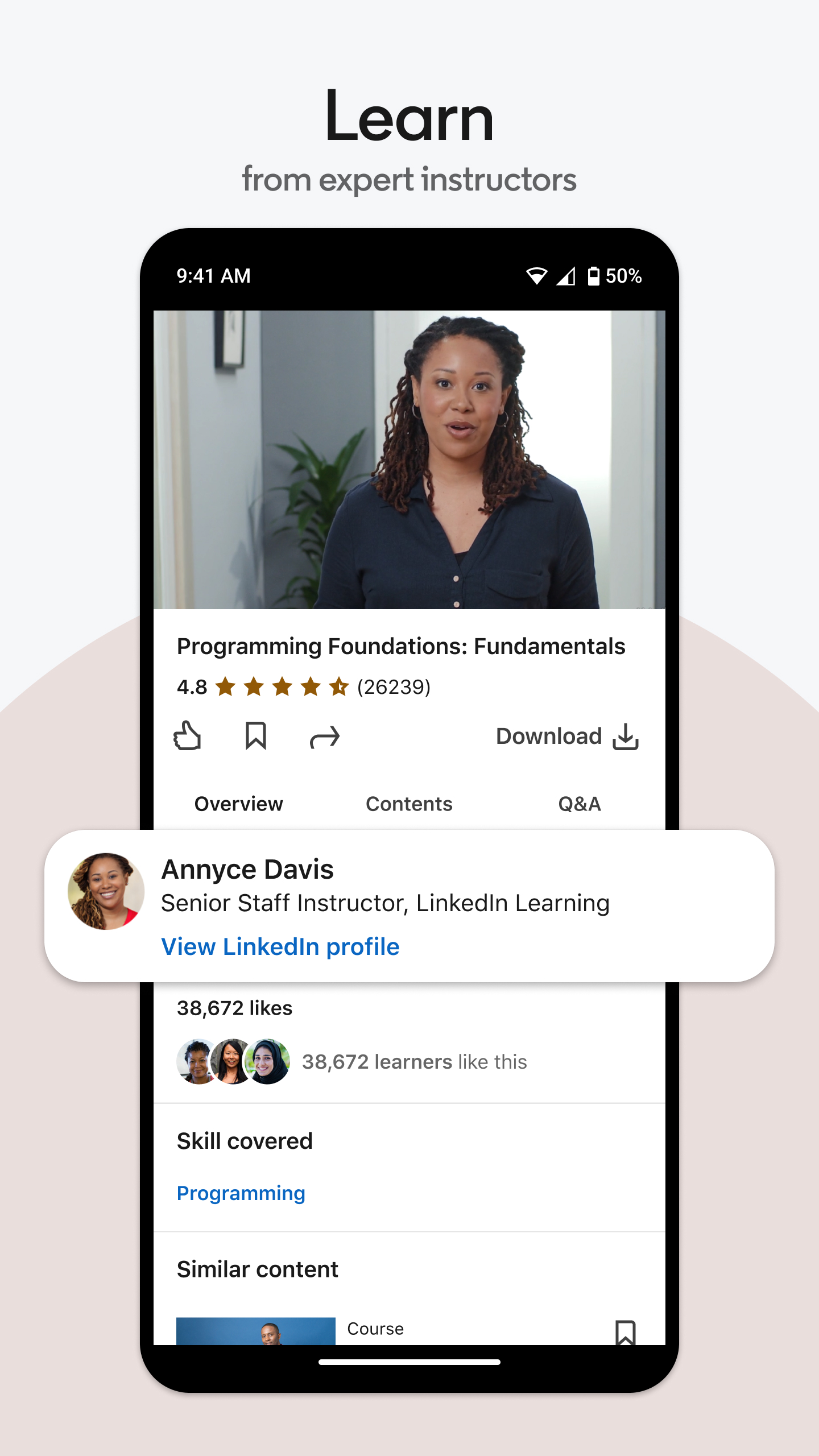 اسکرین شات 3 برنامه LinkedIn Learning