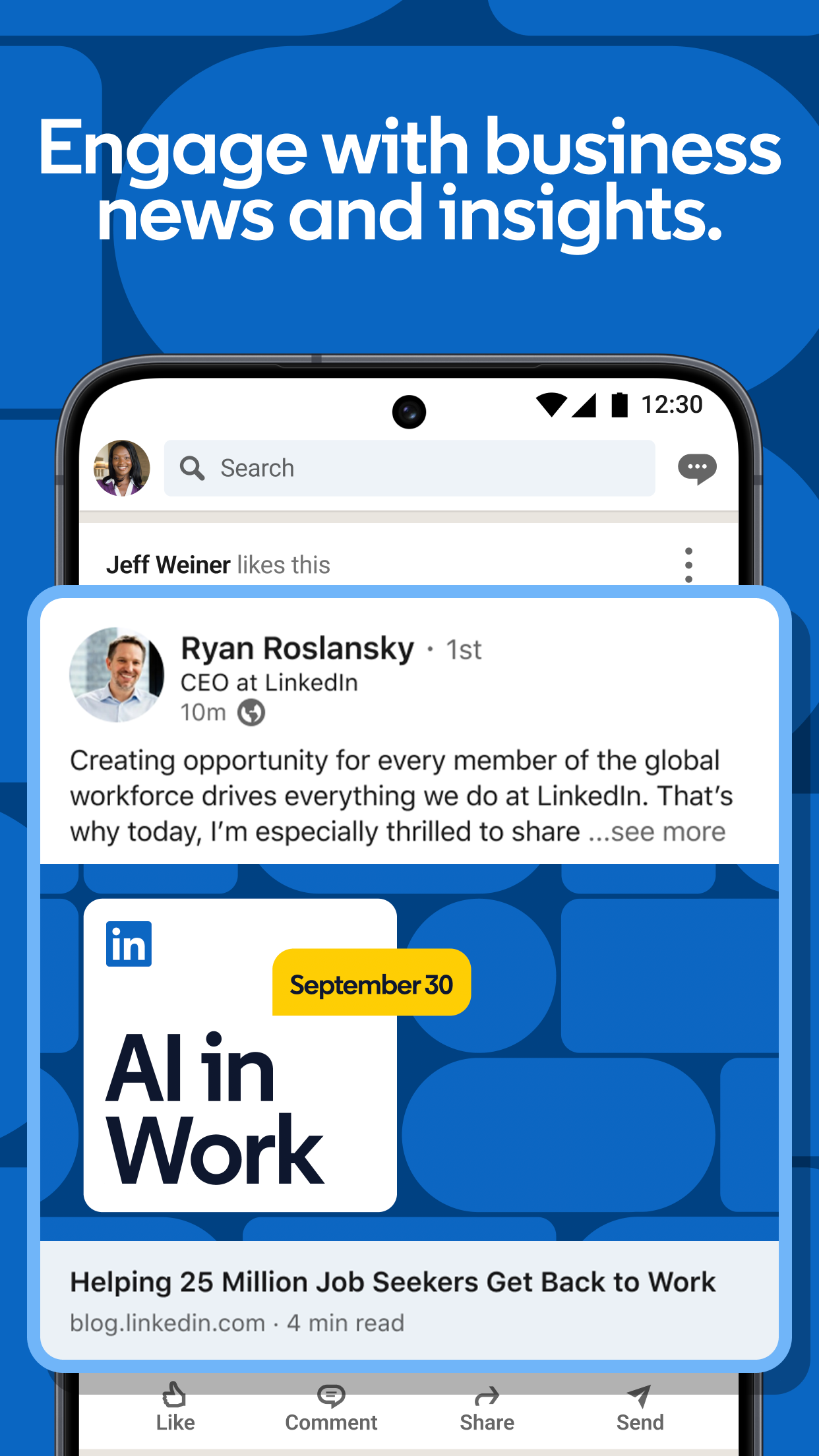 اسکرین شات 5 برنامه LinkedIn: Community & Network