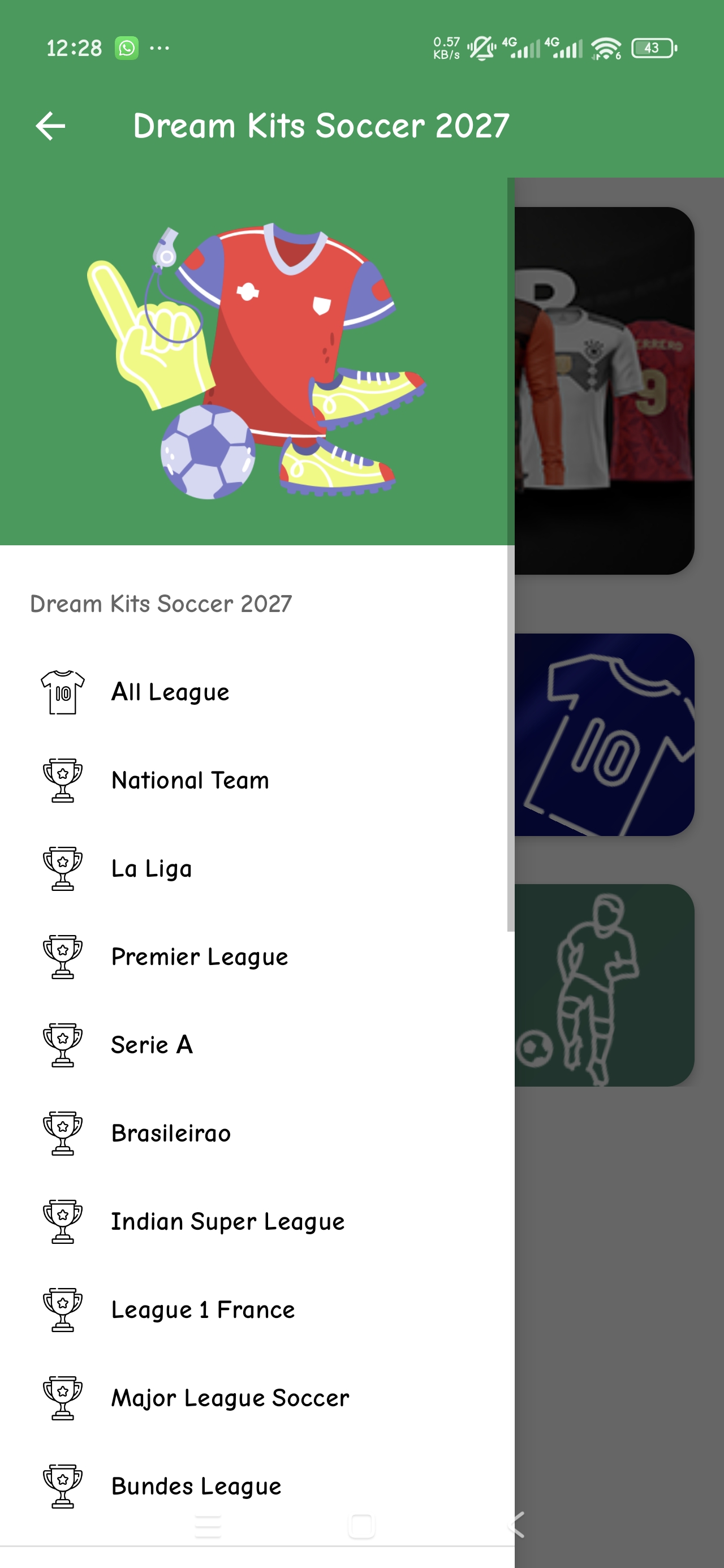 اسکرین شات 2 برنامه Dream Kits Soccer 2027