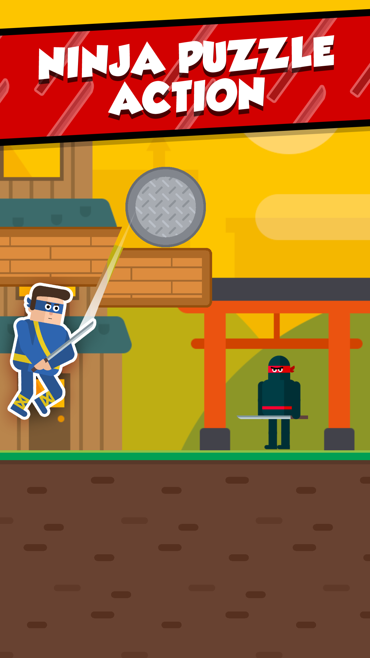 اسکرین شات 1 بازی Mr Ninja - Slicey Puzzles