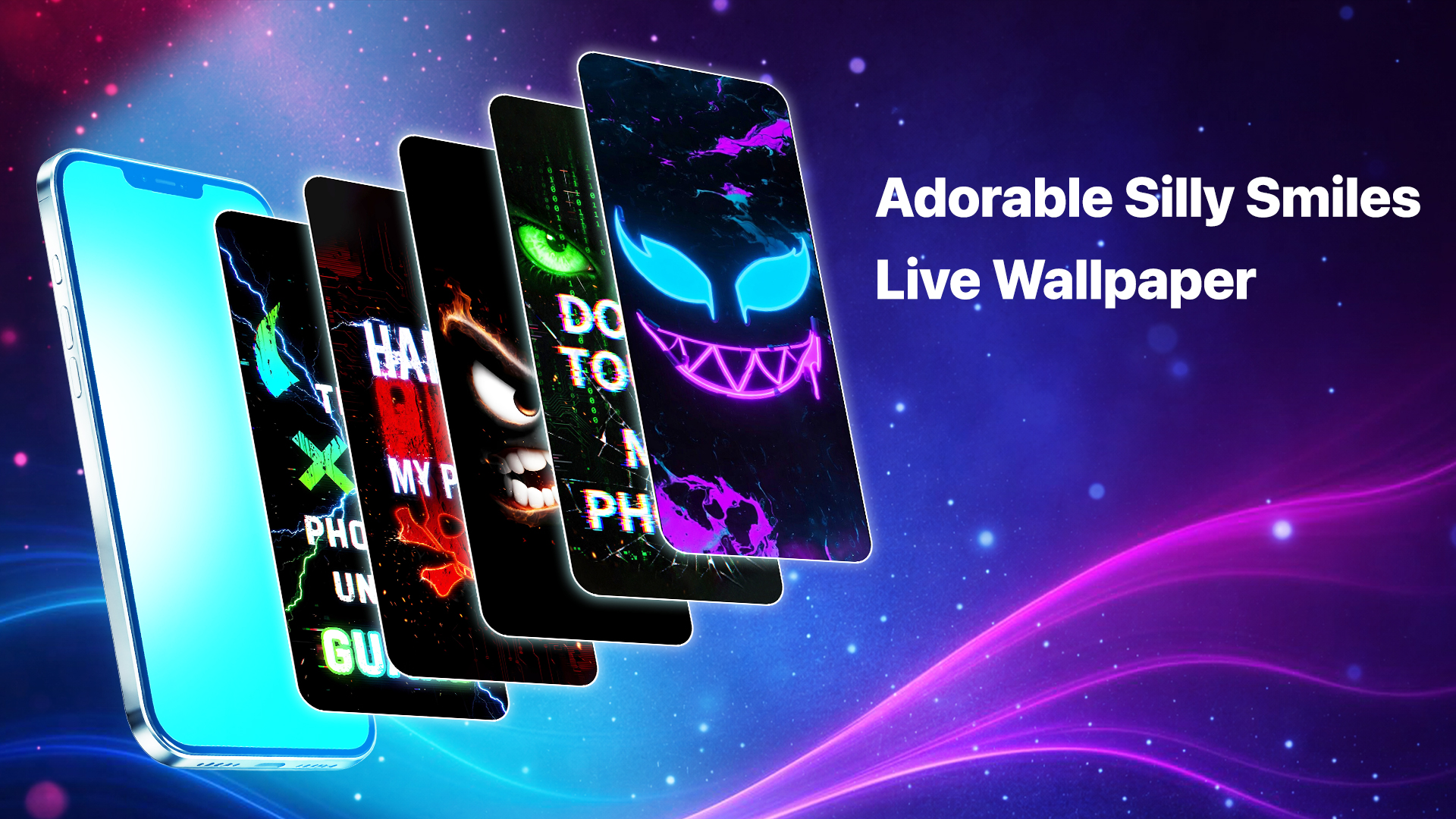 اسکرین شات 1 برنامه Silly Smile Live Wallpaper 4K