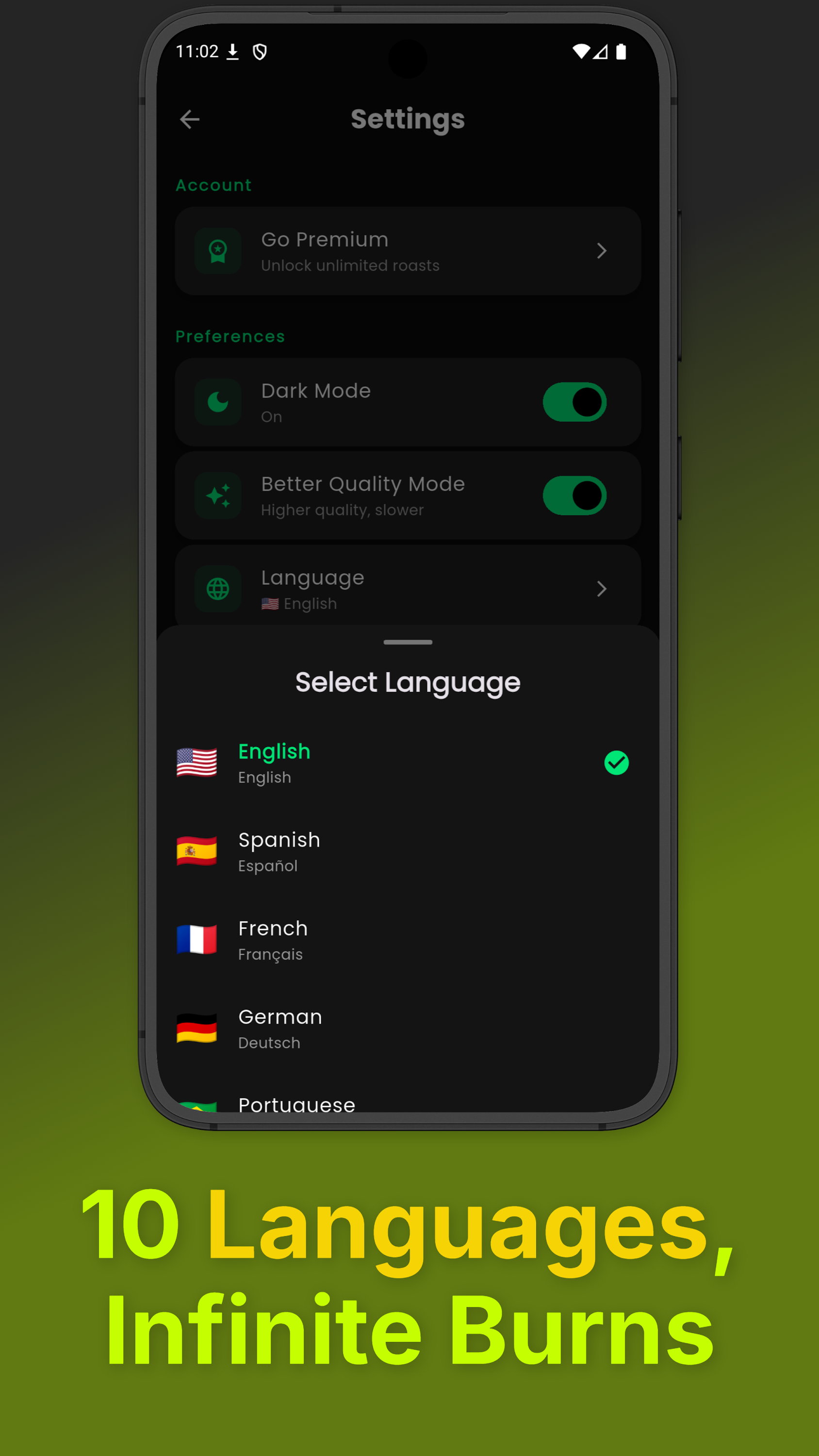 اسکرین شات 7 برنامه RoastGPT: AI Insult & Joke App