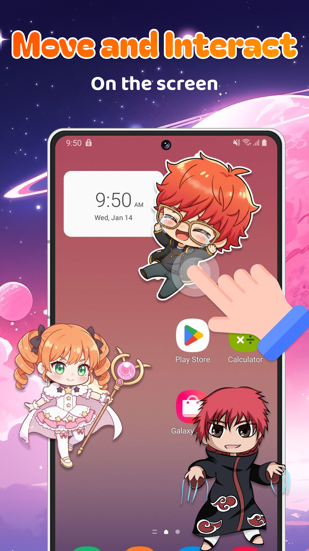 اسکرین شات 4 برنامه Anime Shimeji Pets On Screen