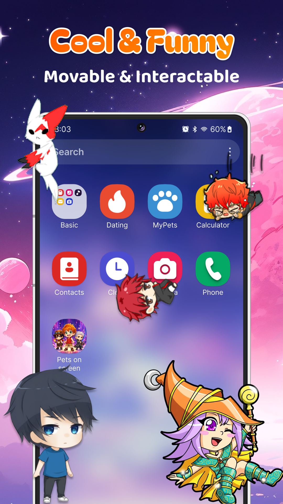 اسکرین شات 5 برنامه Anime Shimeji Pets On Screen