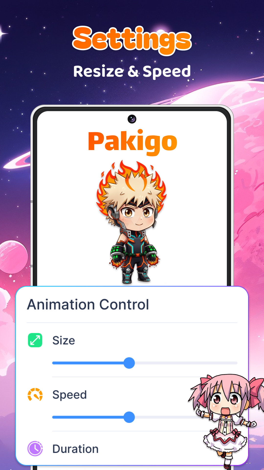 اسکرین شات 6 برنامه Anime Shimeji Pets On Screen