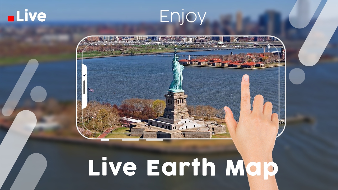 اسکرین شات 2 برنامه Live Earth Map, Satellite View