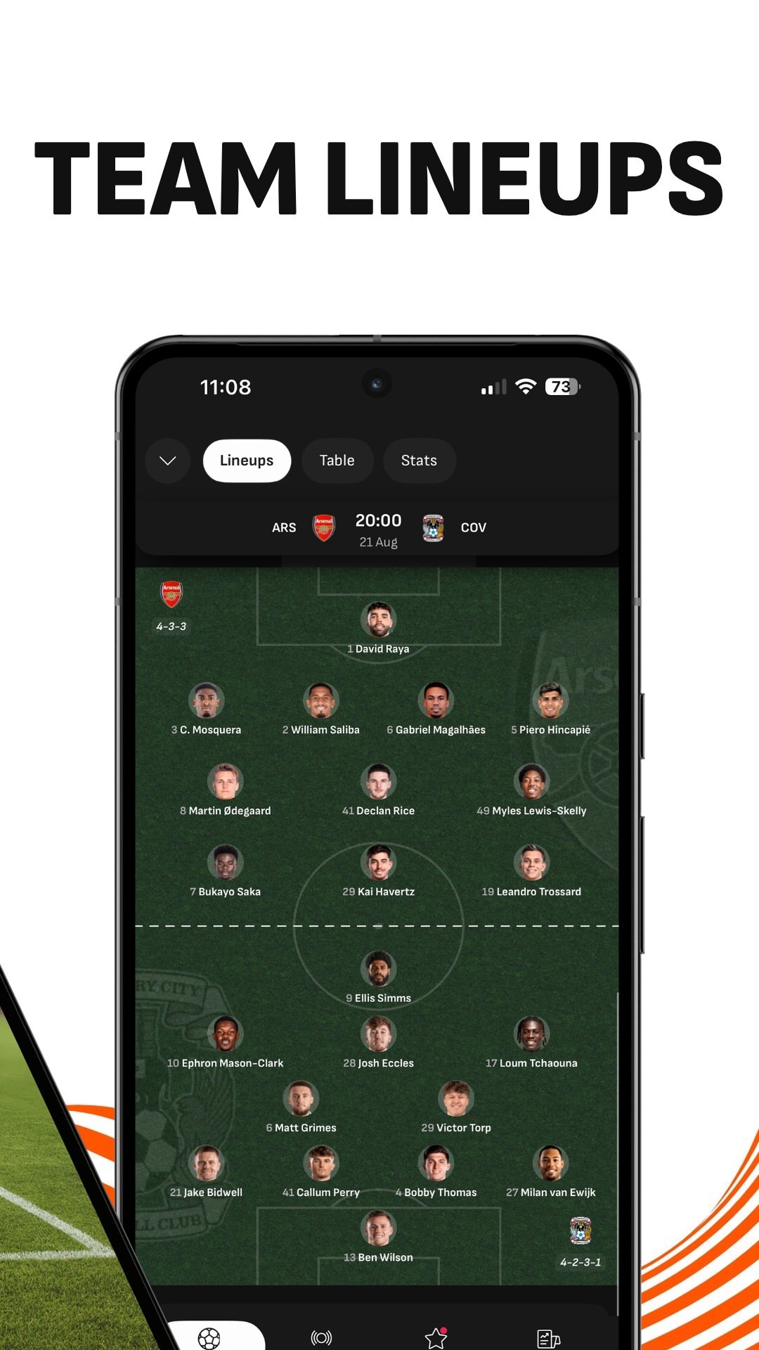 اسکرین شات 2 برنامه LiveScore: Live Sports Scores