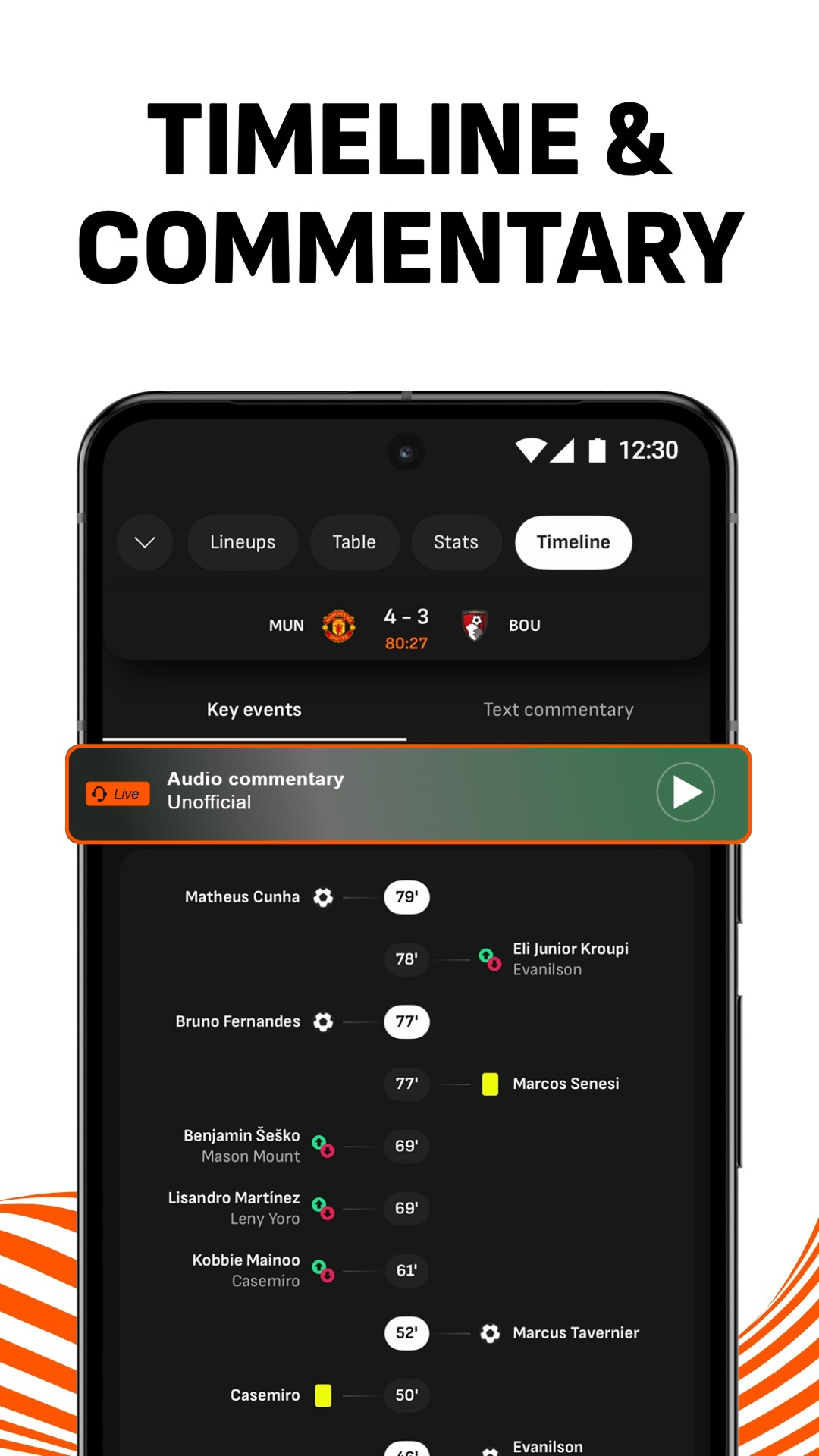 اسکرین شات 6 برنامه LiveScore: Live Sports Scores