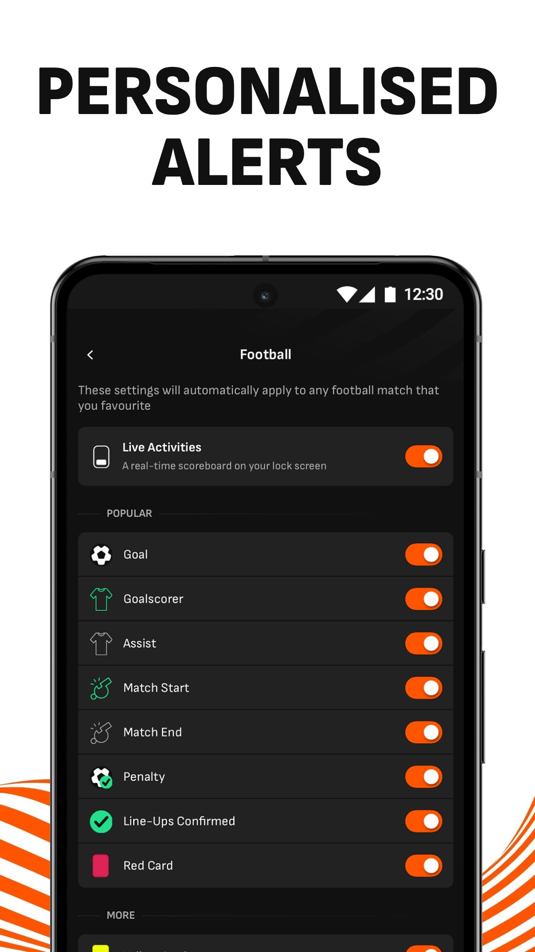 اسکرین شات 7 برنامه LiveScore: Live Sports Scores