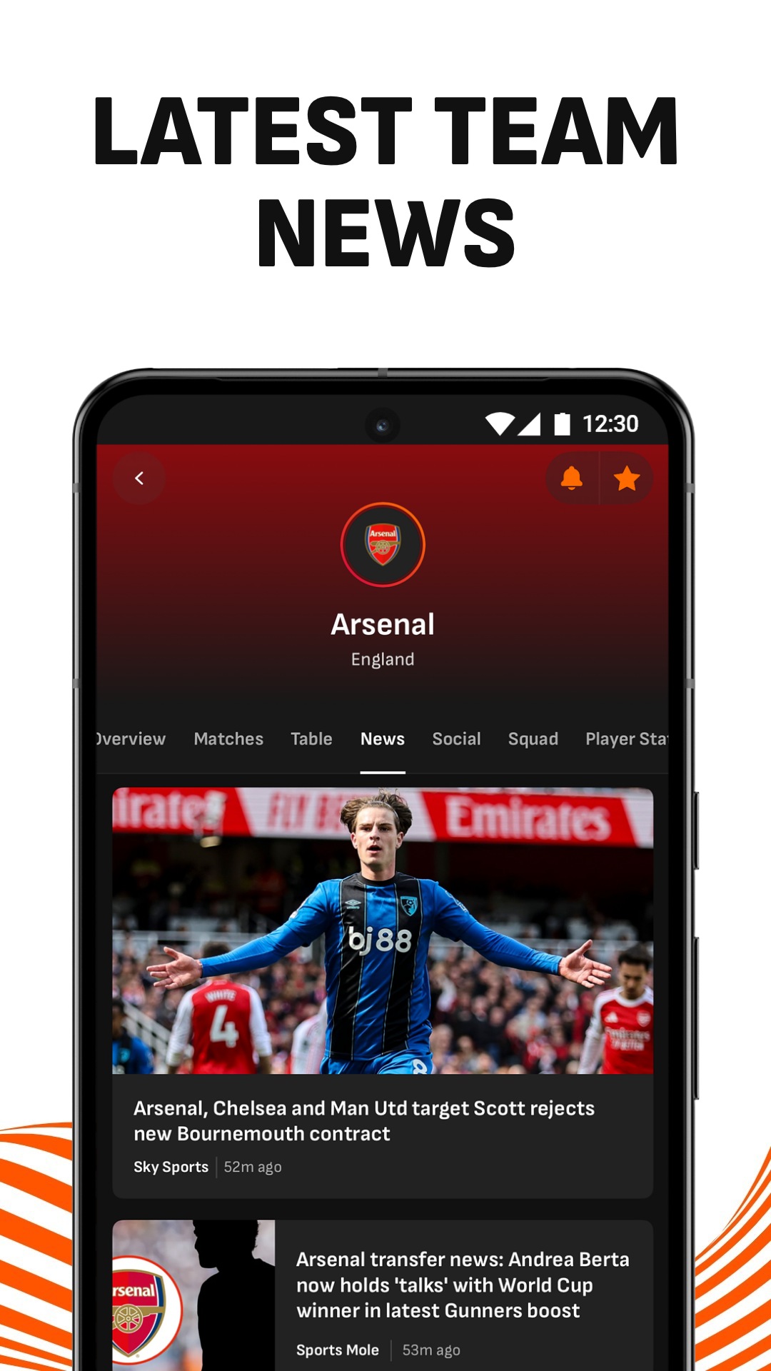 اسکرین شات 4 برنامه LiveScore: Live Sports Scores