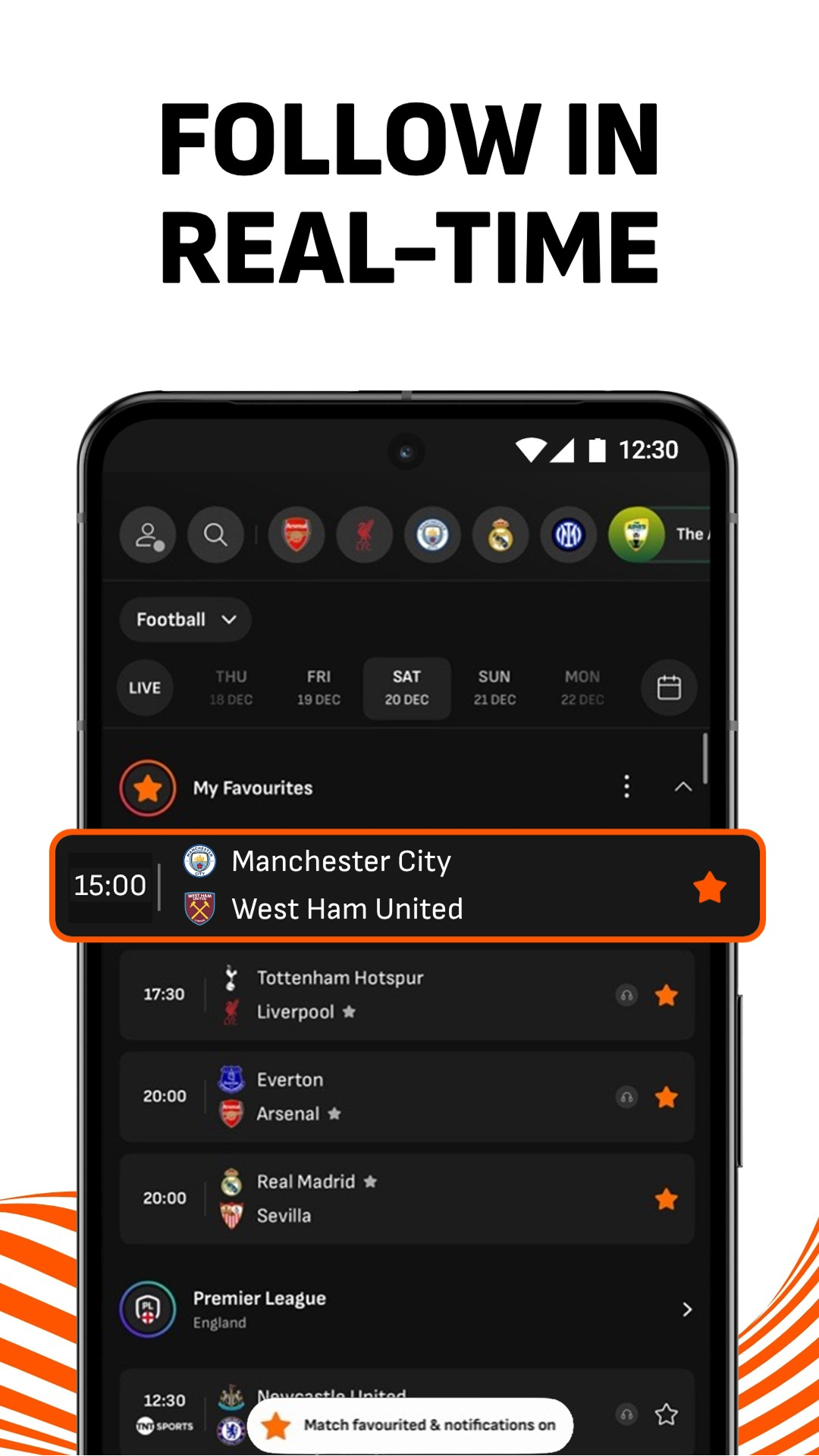 اسکرین شات 4 برنامه LiveScore: Live Sports Scores