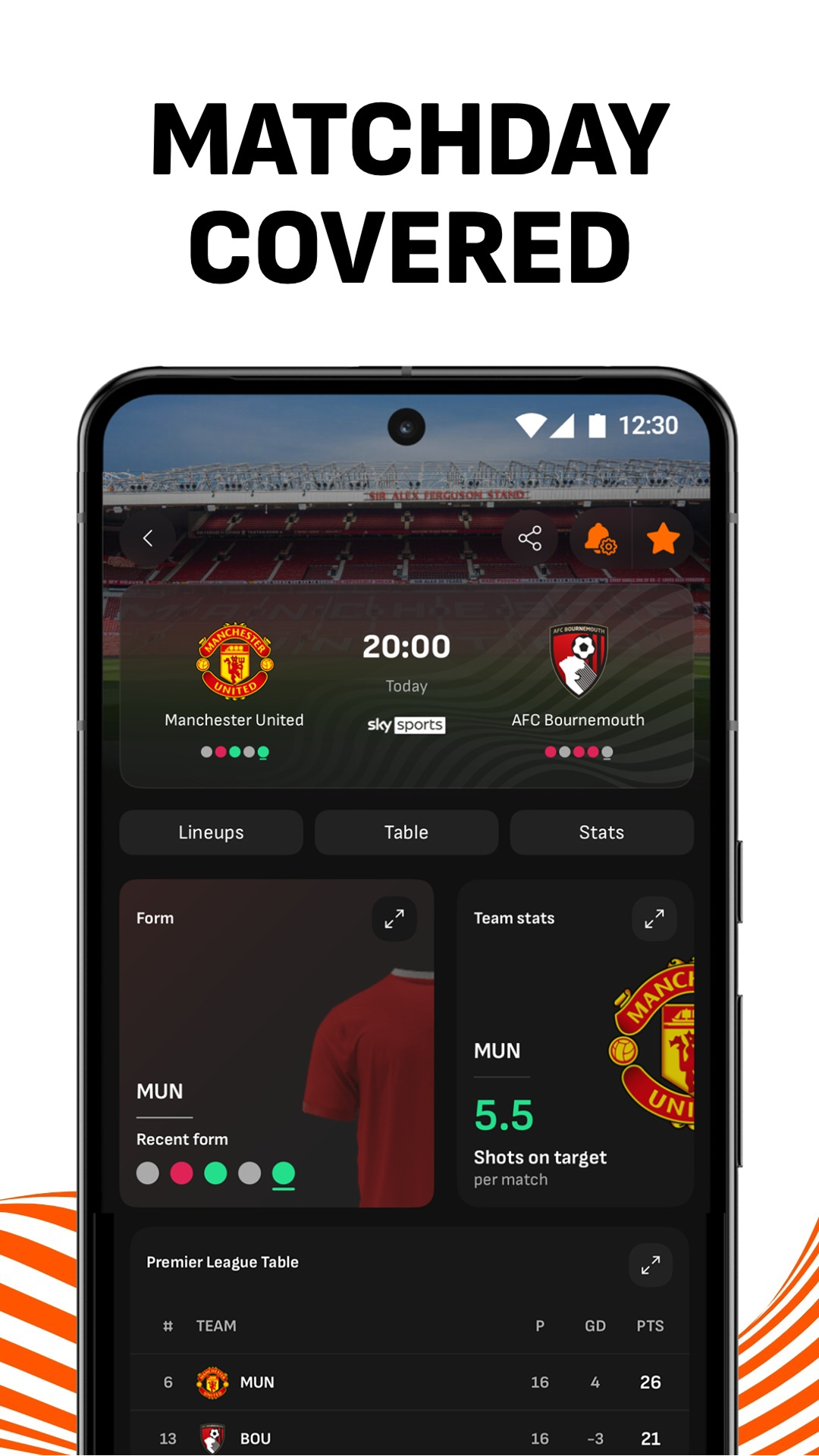 اسکرین شات 3 برنامه LiveScore: Live Sports Scores