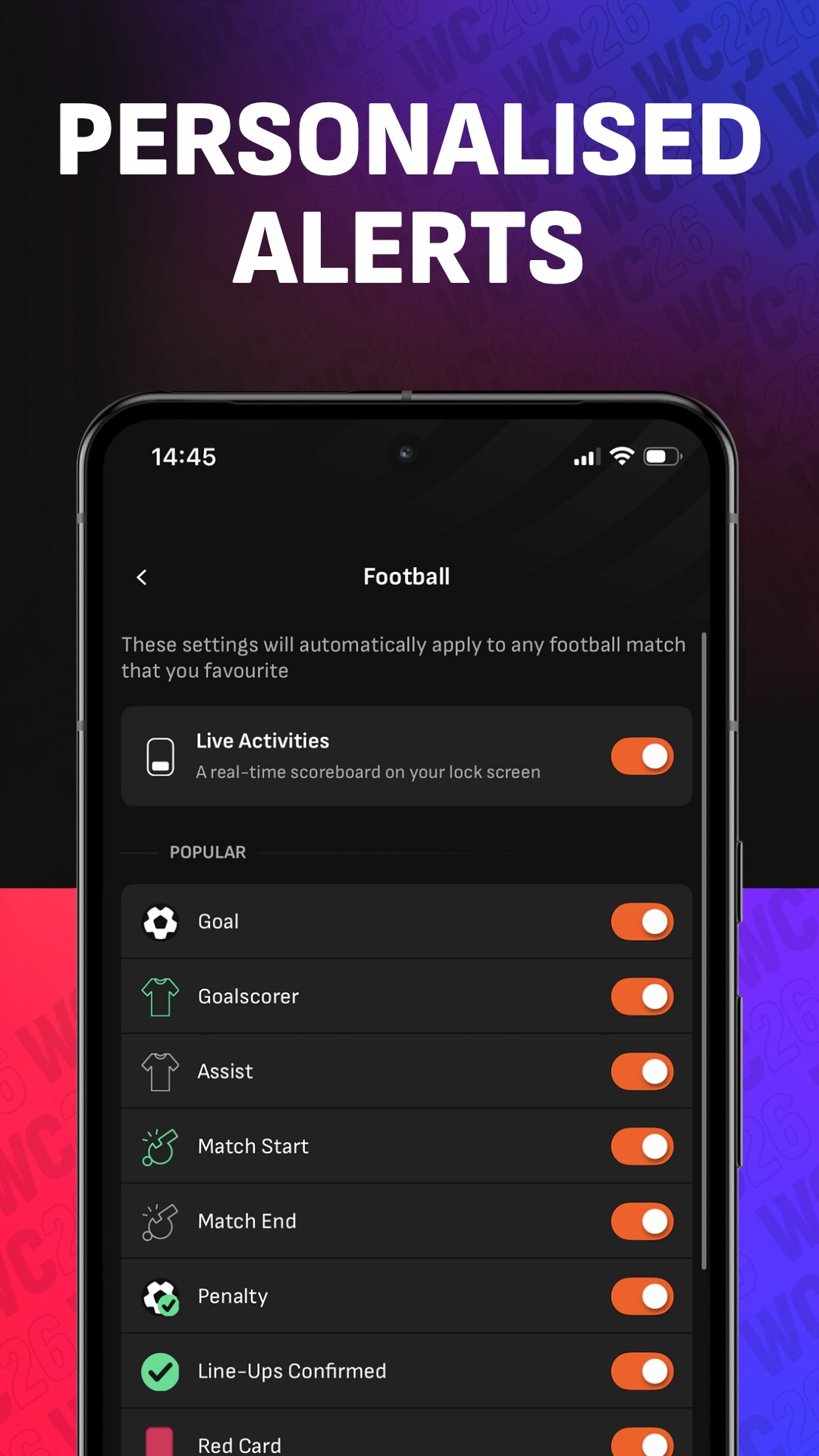 اسکرین شات 7 برنامه LiveScore: Live Sports Scores